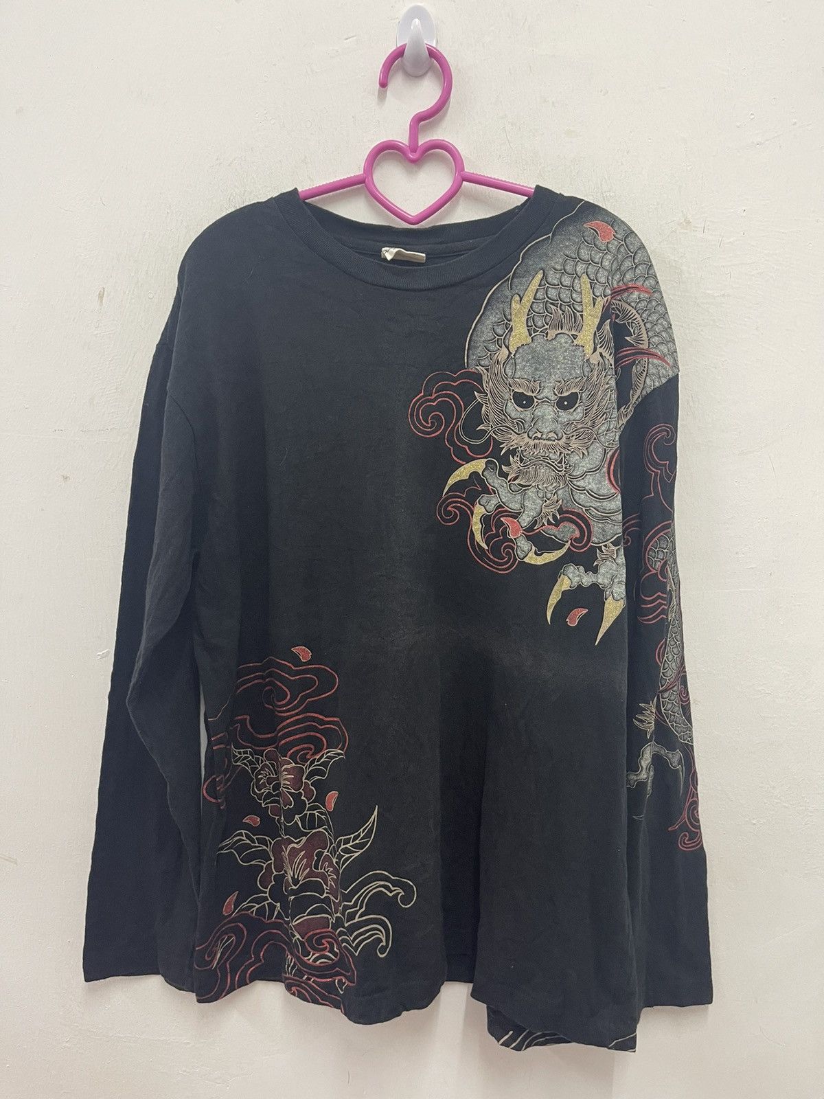 Karakuri Tamashii Vintage STRANGE HEAVEN Sukajan Japan Dragon Full All Over Size US L / EU 52-54 / 3 - 2 Thumbnail