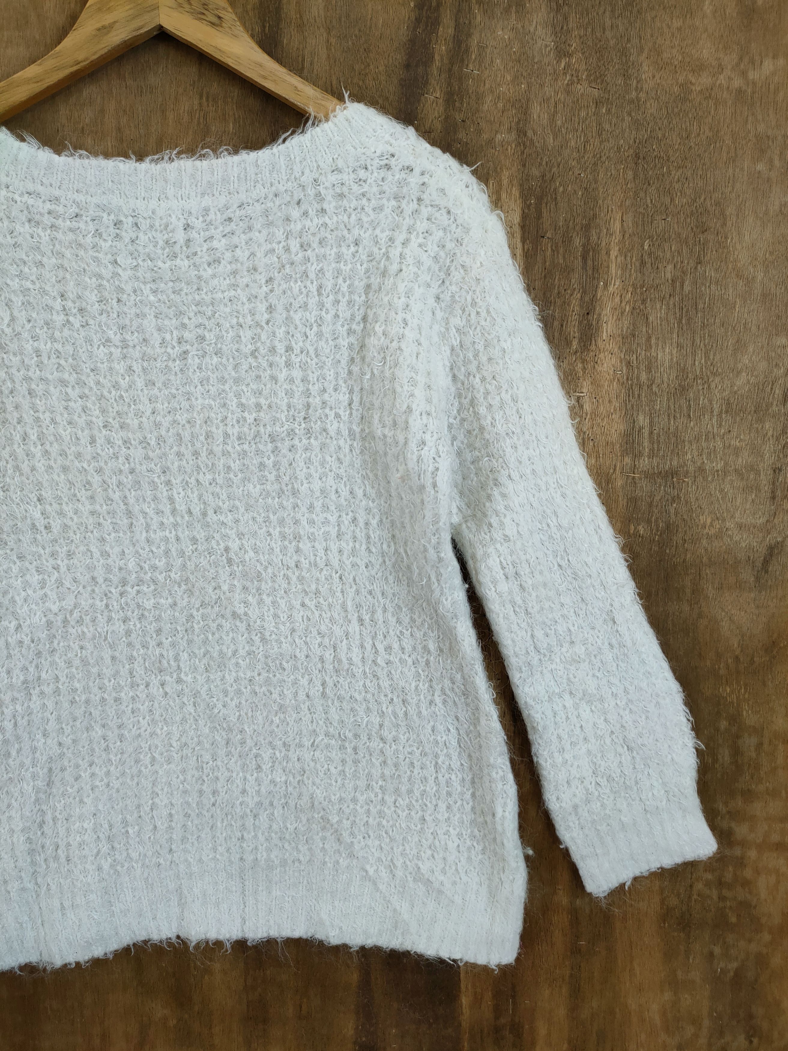 Japanese Brand D Cecil McBee mohair fur shag shaggy knitwear #46-969 Size US S / EU 44-46 / 1 - 13 Thumbnail