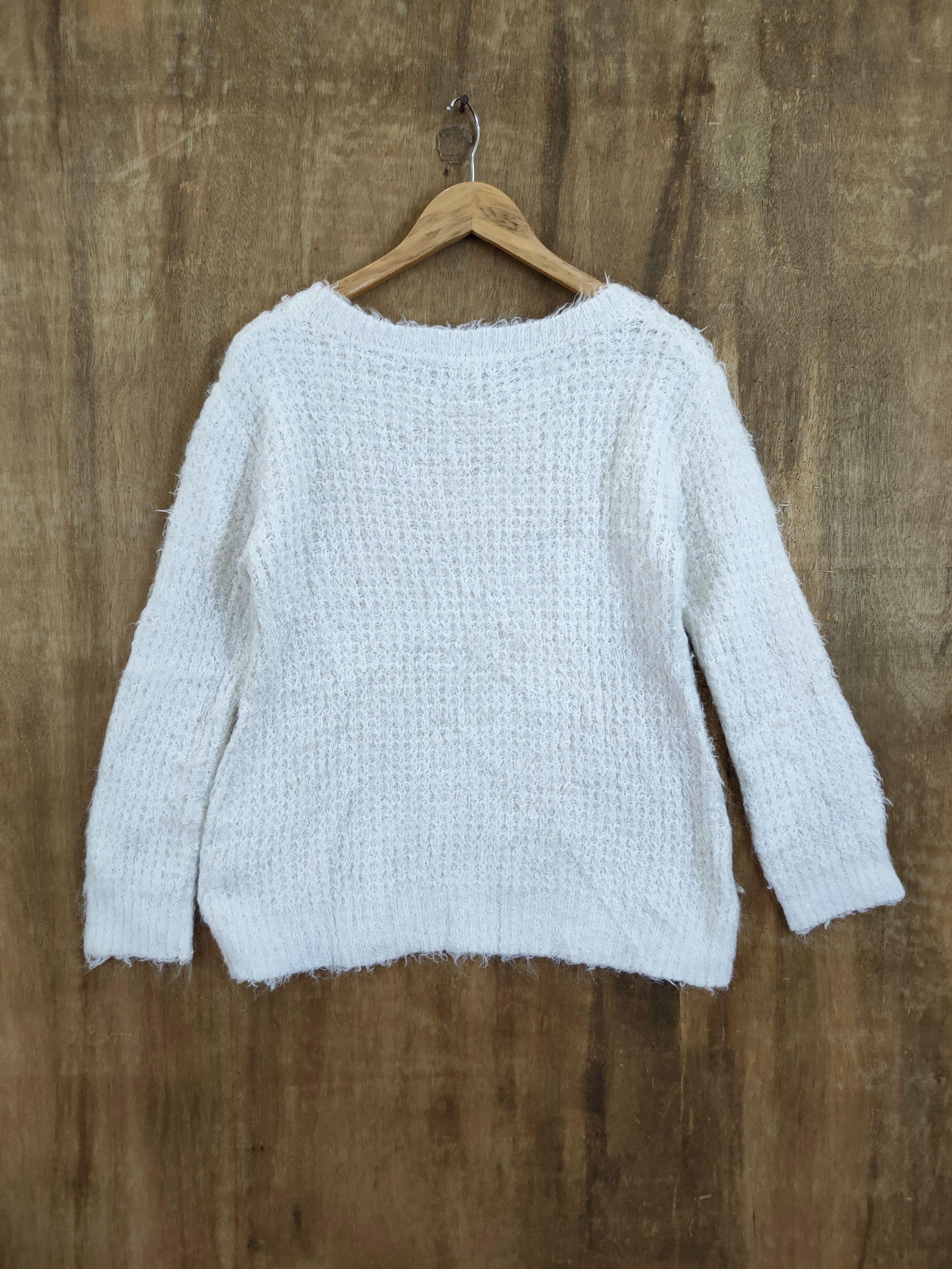 Japanese Brand D Cecil McBee mohair fur shag shaggy knitwear #46-969 Size US S / EU 44-46 / 1 - 11 Thumbnail