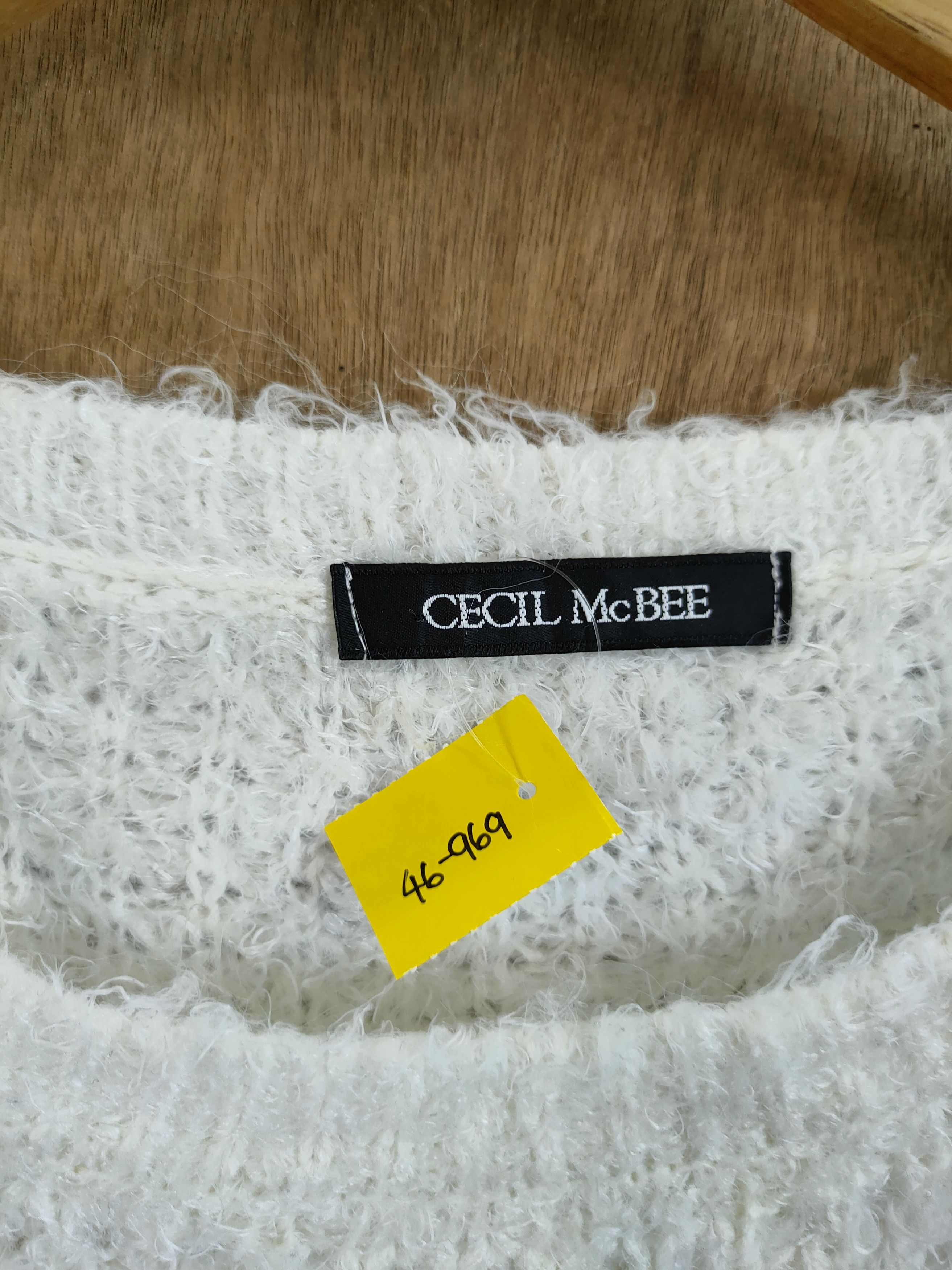 Japanese Brand D Cecil McBee mohair fur shag shaggy knitwear #46-969 Size US S / EU 44-46 / 1 - 4 Thumbnail