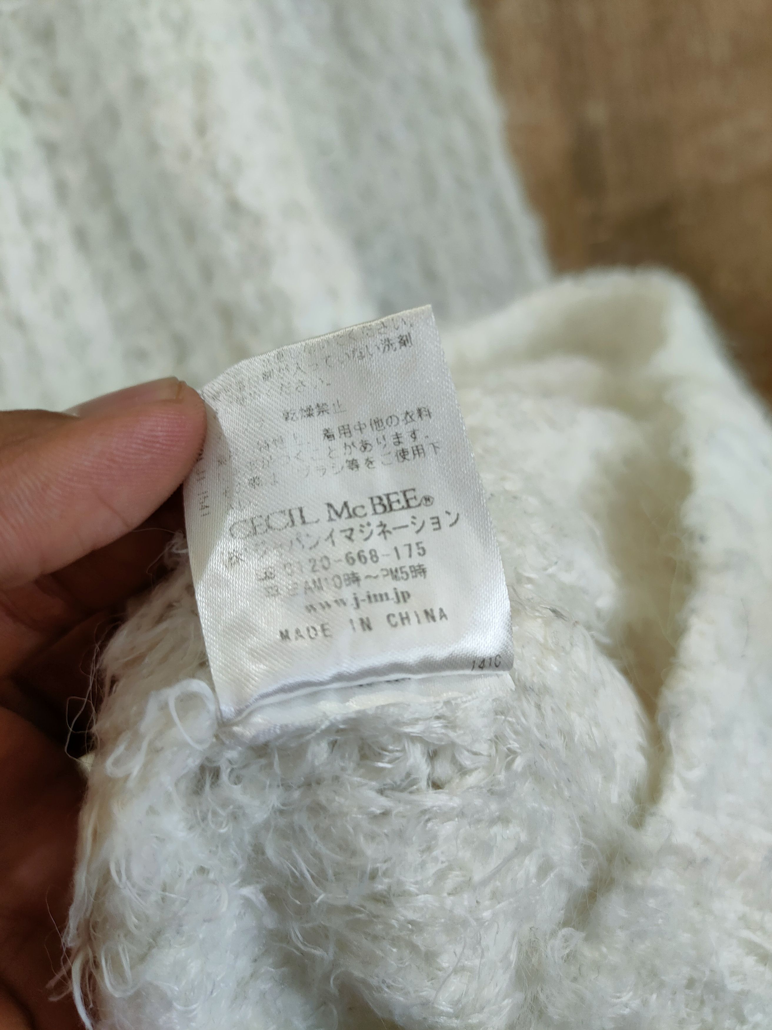 Japanese Brand D Cecil McBee mohair fur shag shaggy knitwear #46-969 Size US S / EU 44-46 / 1 - 10 Thumbnail