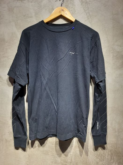Off white unfinished discount crewneck