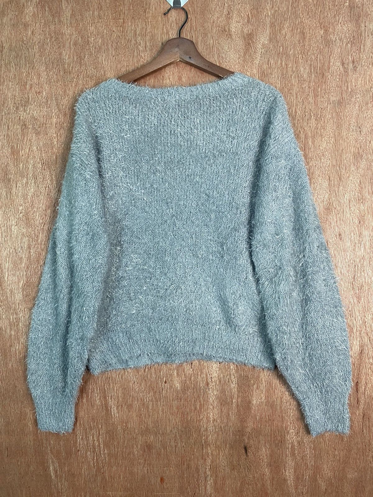Homespun Knitwear DL Gu japan Grey Shag Shaggy Fur Mohair Knitwear #B627 Size US M / EU 48-50 / 2 - 6 Thumbnail
