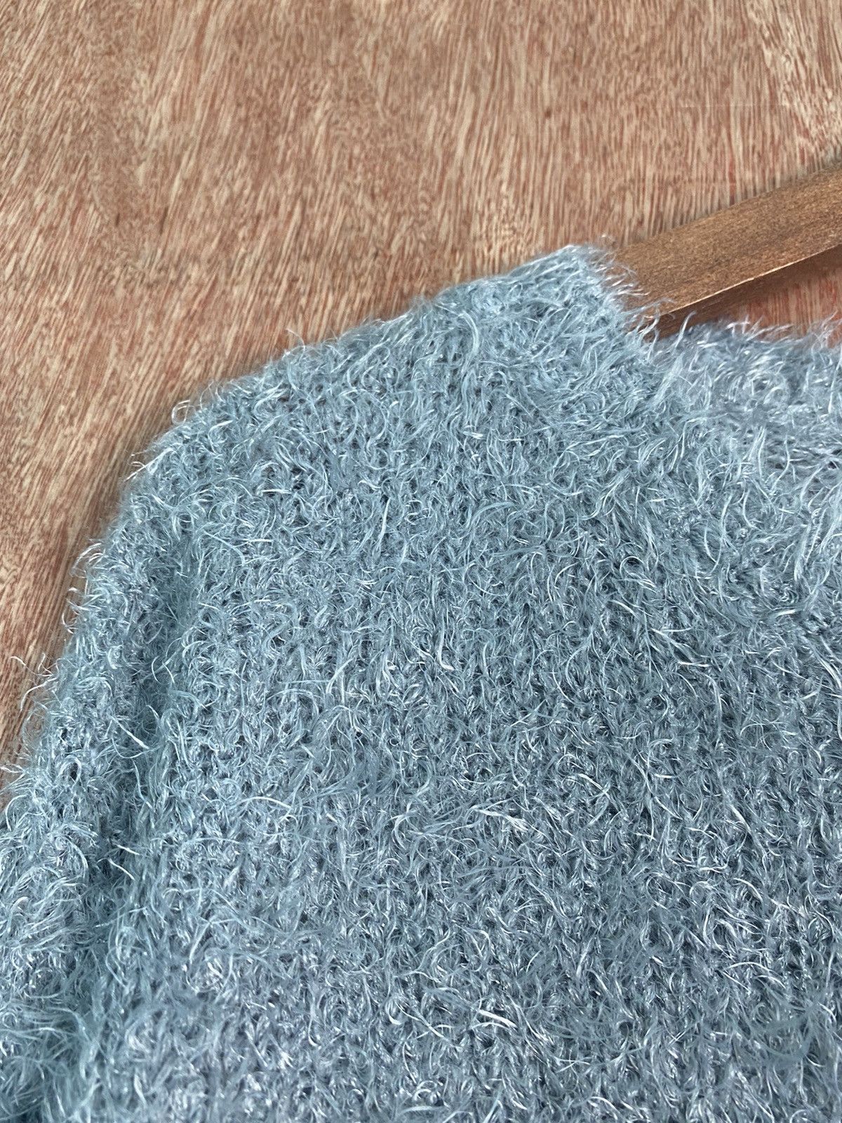 Homespun Knitwear DL Gu japan Grey Shag Shaggy Fur Mohair Knitwear #B627 Size US M / EU 48-50 / 2 - 5 Thumbnail