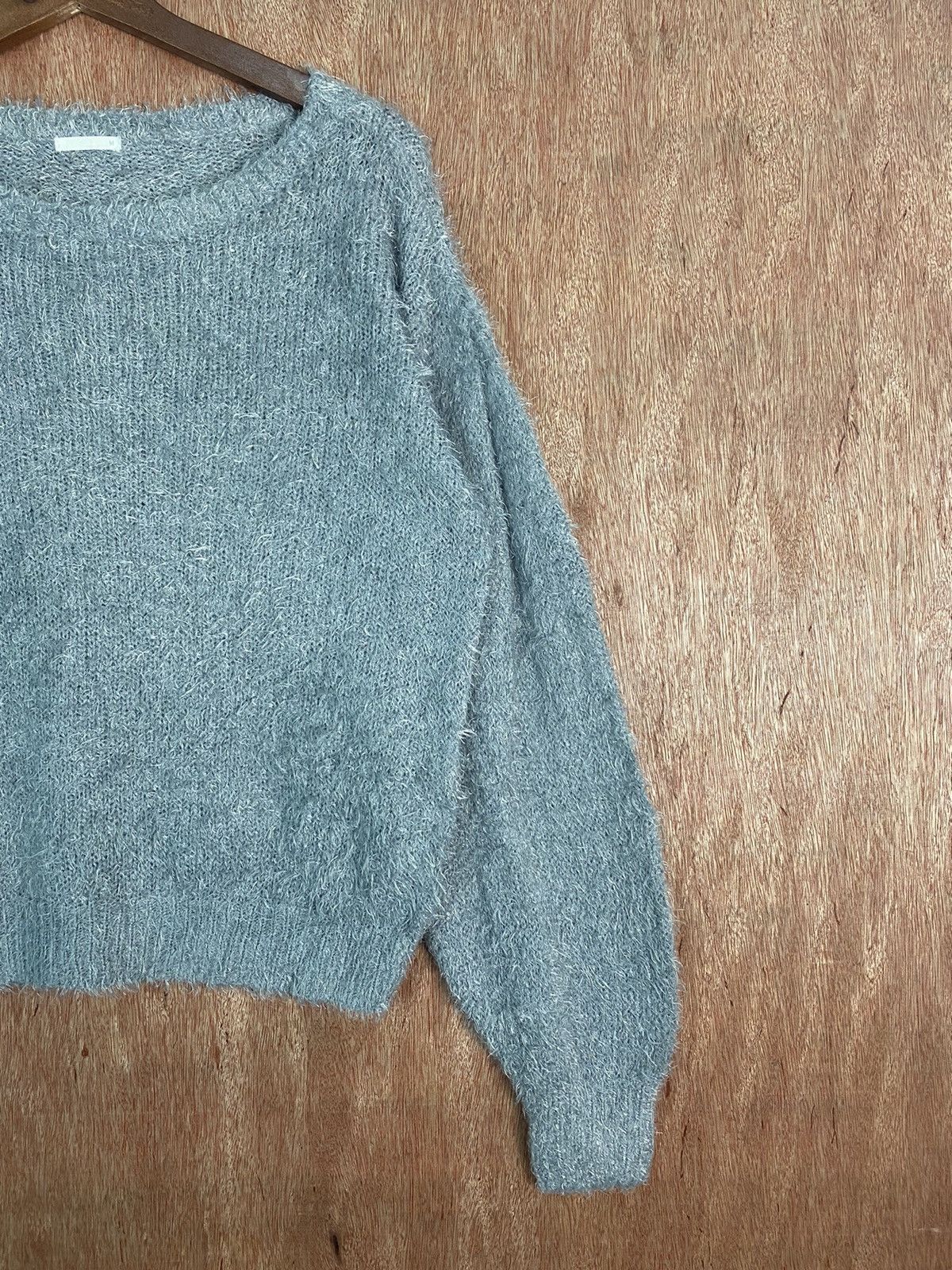 Homespun Knitwear DL Gu japan Grey Shag Shaggy Fur Mohair Knitwear #B627 Size US M / EU 48-50 / 2 - 4 Thumbnail