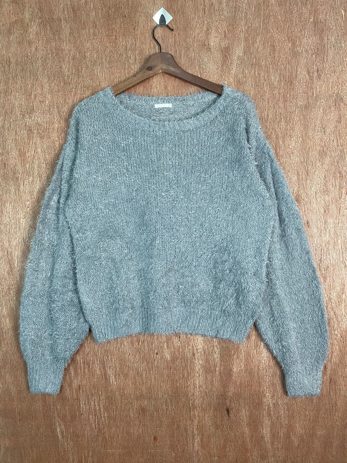 Homespun Knitwear DL Gu japan Grey Shag Shaggy Fur Mohair Knitwear #B627 Size US M / EU 48-50 / 2 - 1 Thumbnail