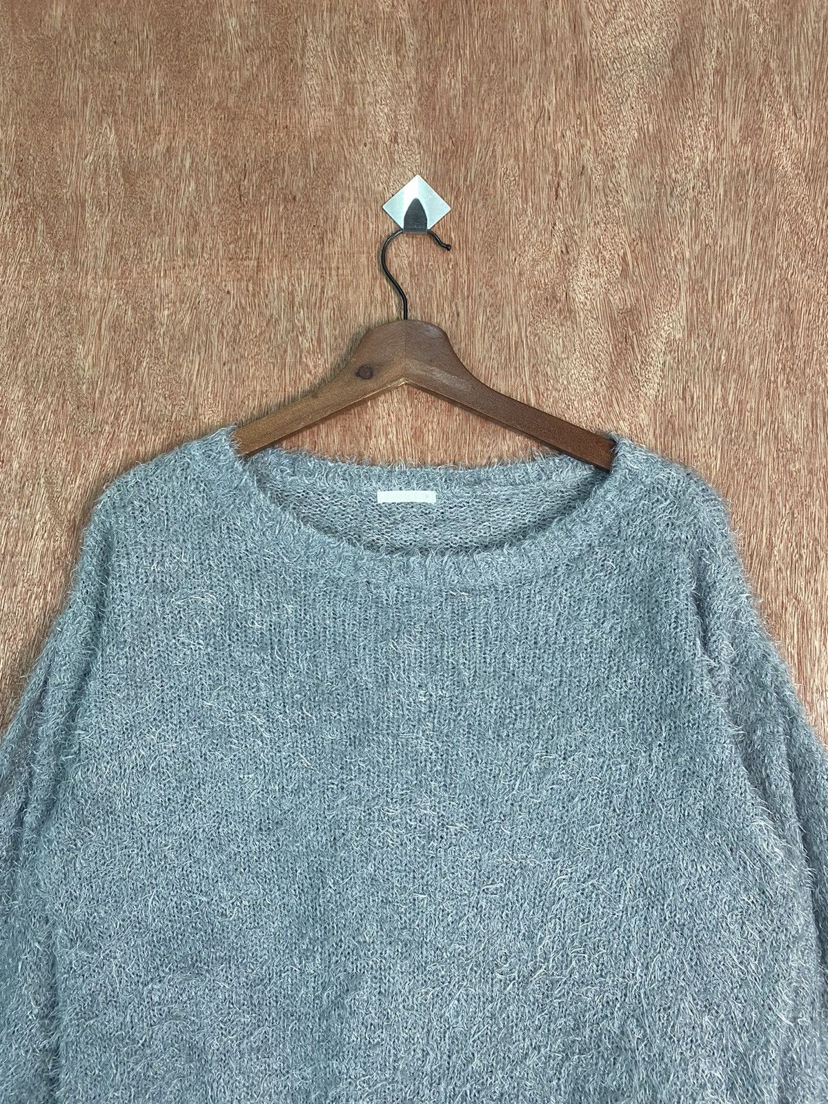 Homespun Knitwear DL Gu japan Grey Shag Shaggy Fur Mohair Knitwear #B627 Size US M / EU 48-50 / 2 - 2 Thumbnail