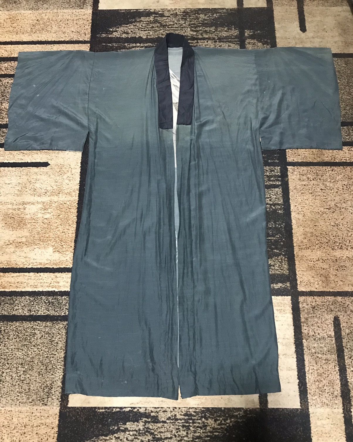 Japanese Brand × Vintage Vintage SILK Kimono Mount Fuji and Eagle Size US XXL / EU 58 / 5 - 1 Thumbnail