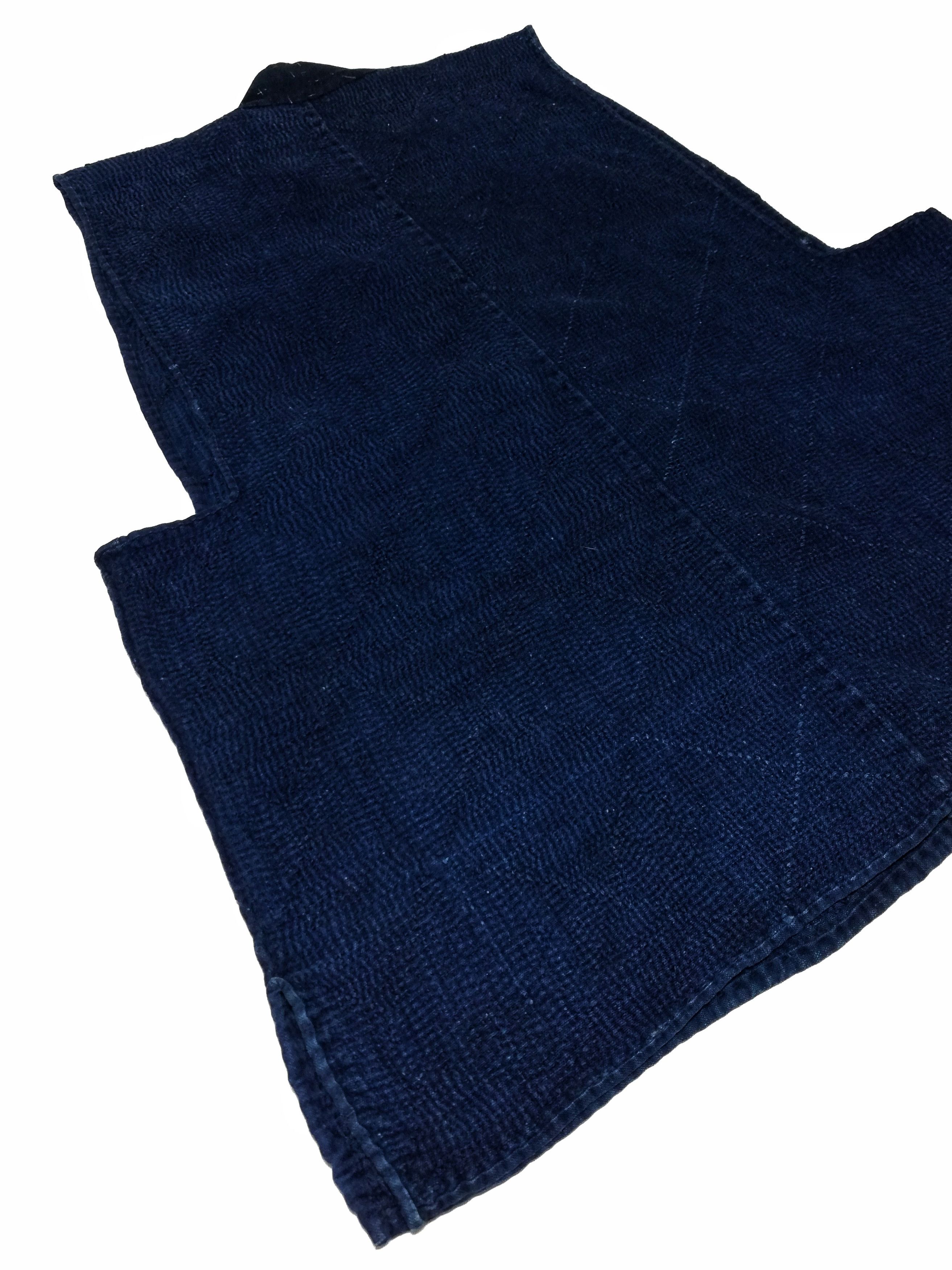 Indigo × Japanese Brand 🔥Noragi Sashiko Boro Kimono Kasuri Aizome Antique Snow🔥 Size US M / EU 48-50 / 2 - 13 Thumbnail