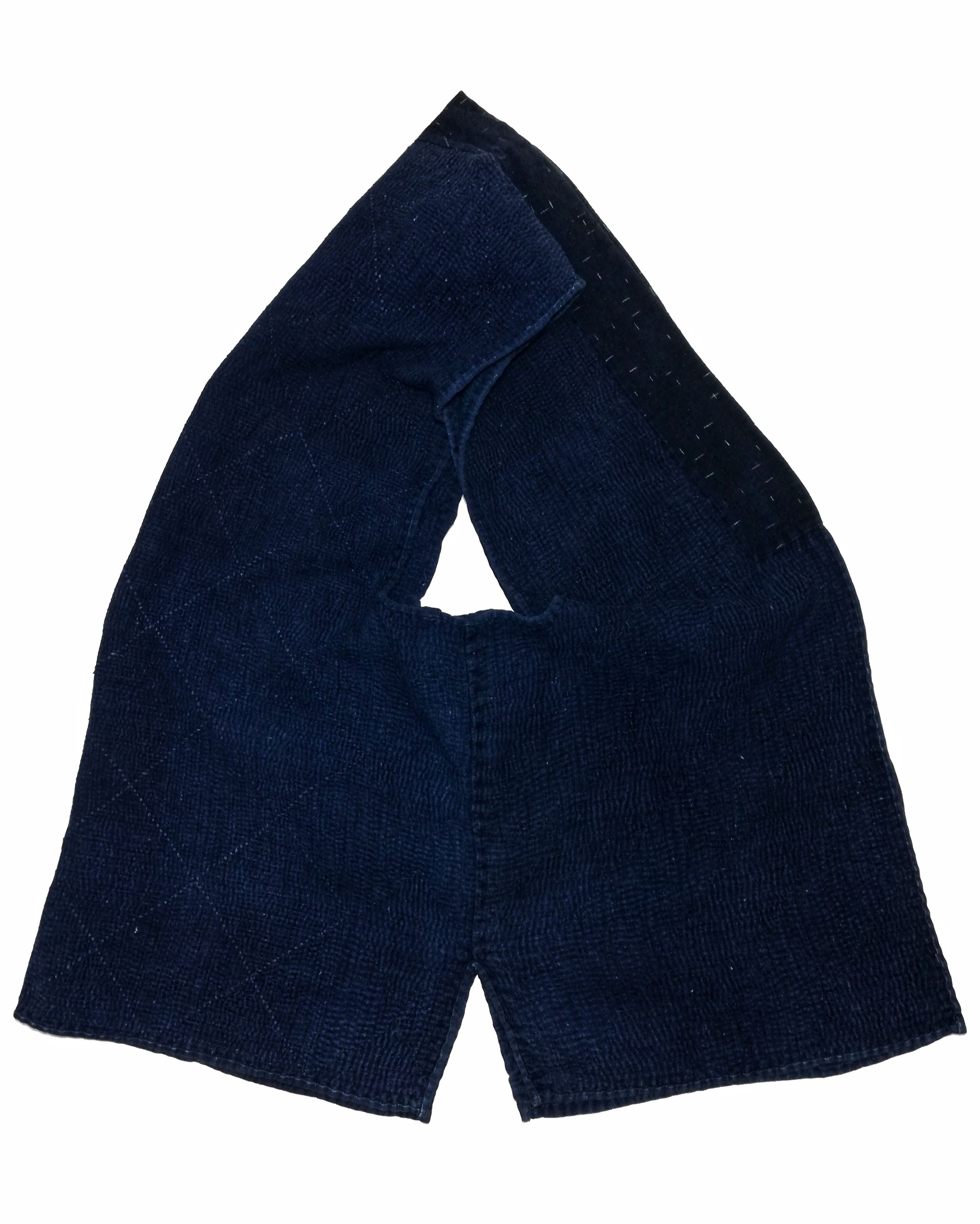 Indigo × Japanese Brand 🔥Noragi Sashiko Boro Kimono Kasuri Aizome Antique Snow🔥 Size US M / EU 48-50 / 2 - 9 Thumbnail