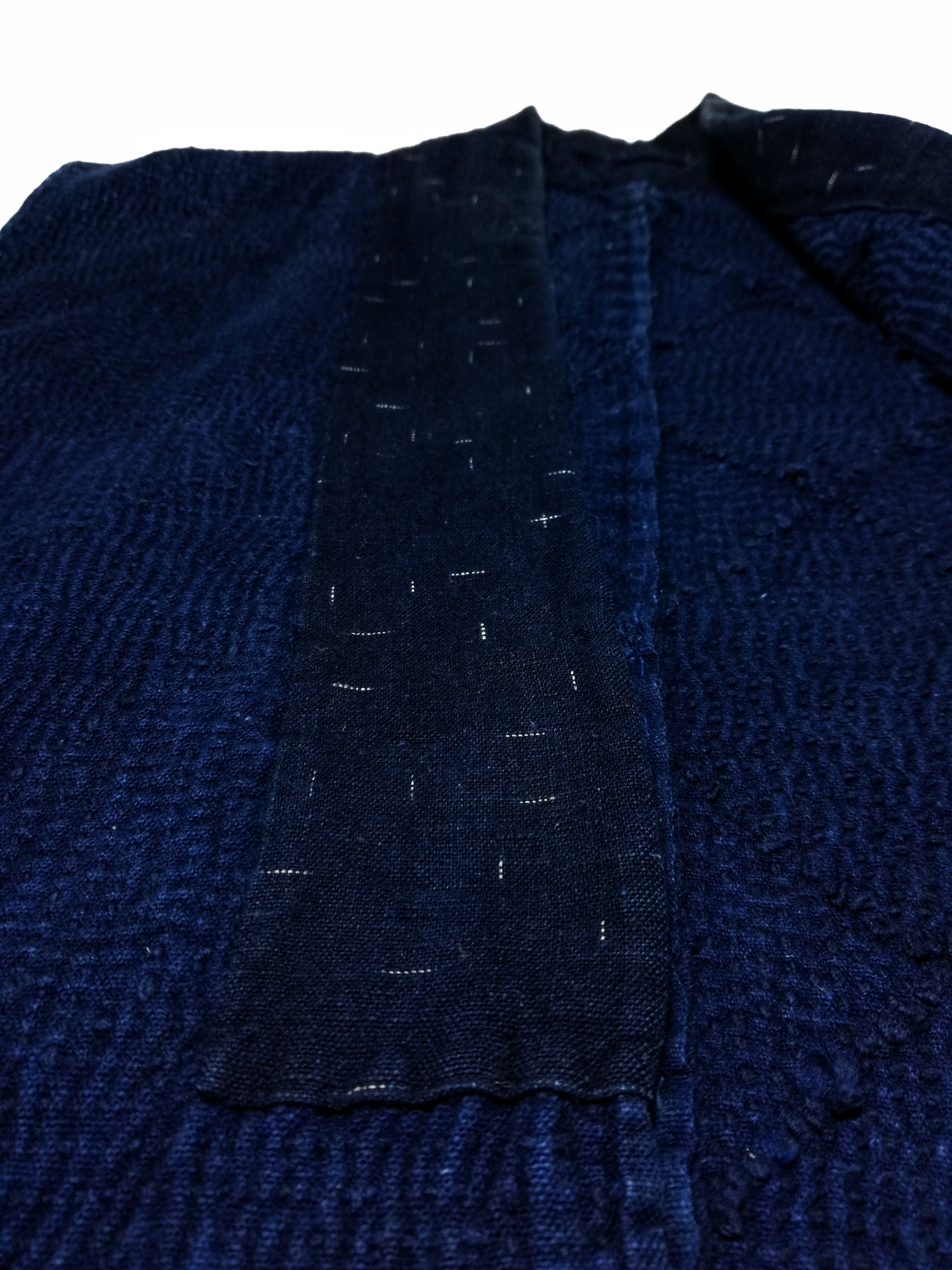 Indigo × Japanese Brand 🔥Noragi Sashiko Boro Kimono Kasuri Aizome Antique Snow🔥 Size US M / EU 48-50 / 2 - 5 Thumbnail