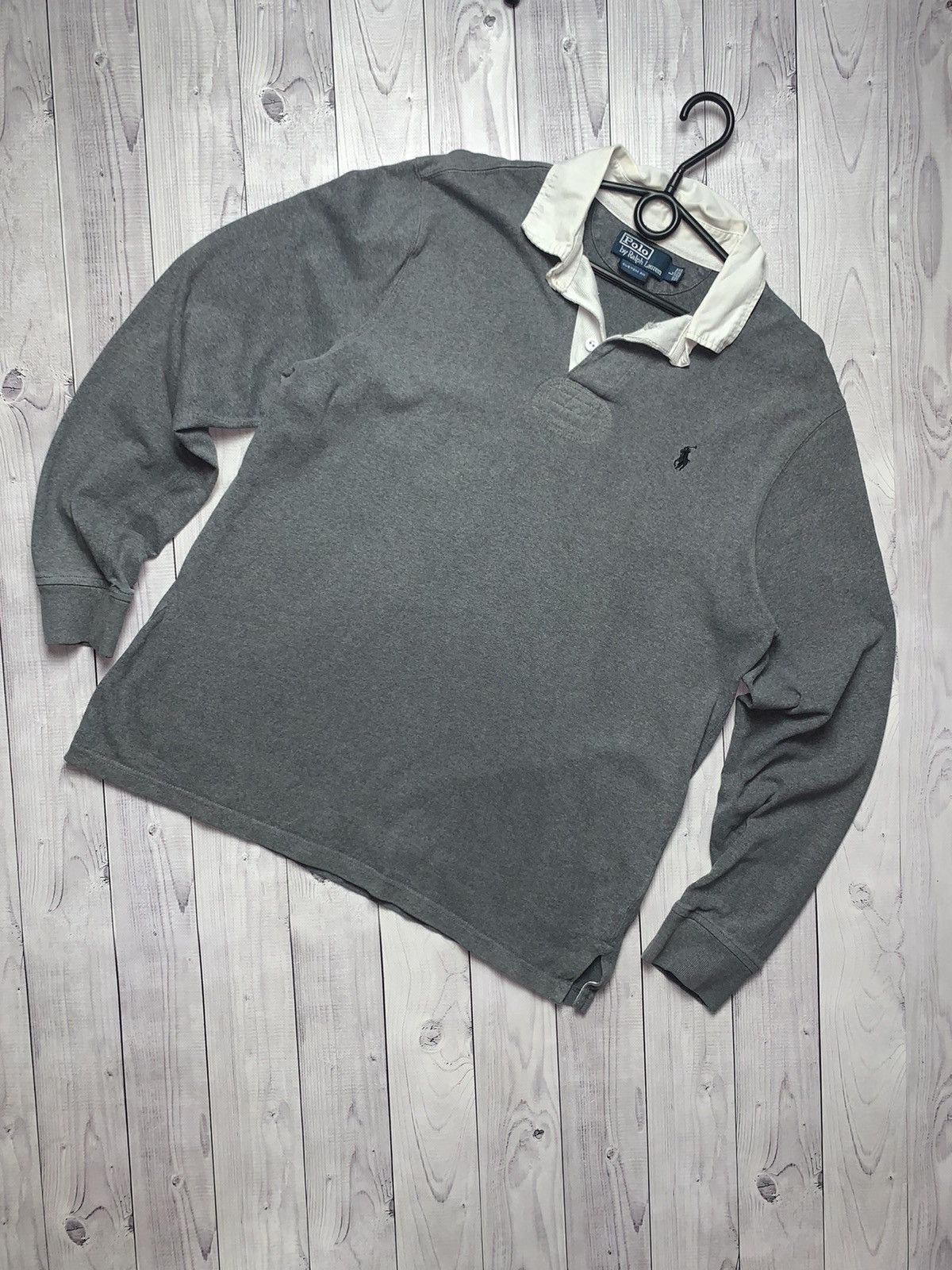 Polo Ralph Lauren × Vintage Vintage rugby shirt Polo Ralph Lauren long sleeve size M/L Size US M / EU 48-50 / 2 - 1 Thumbnail