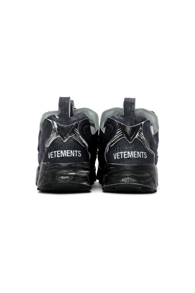 Reebok × Vetements Black Reebok Edition Instapump Fury Sneakers Size US 10 / EU 43 - 2 Thumbnail