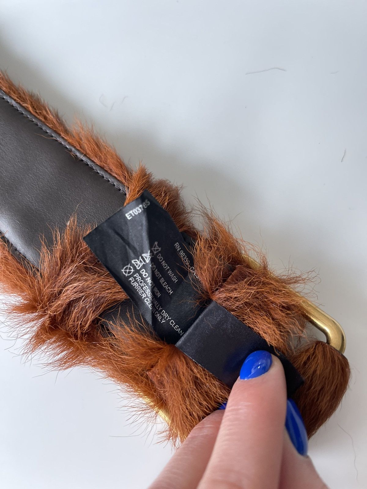 Prada Prada Fur Belt AW17 Size 32 - 7 Thumbnail