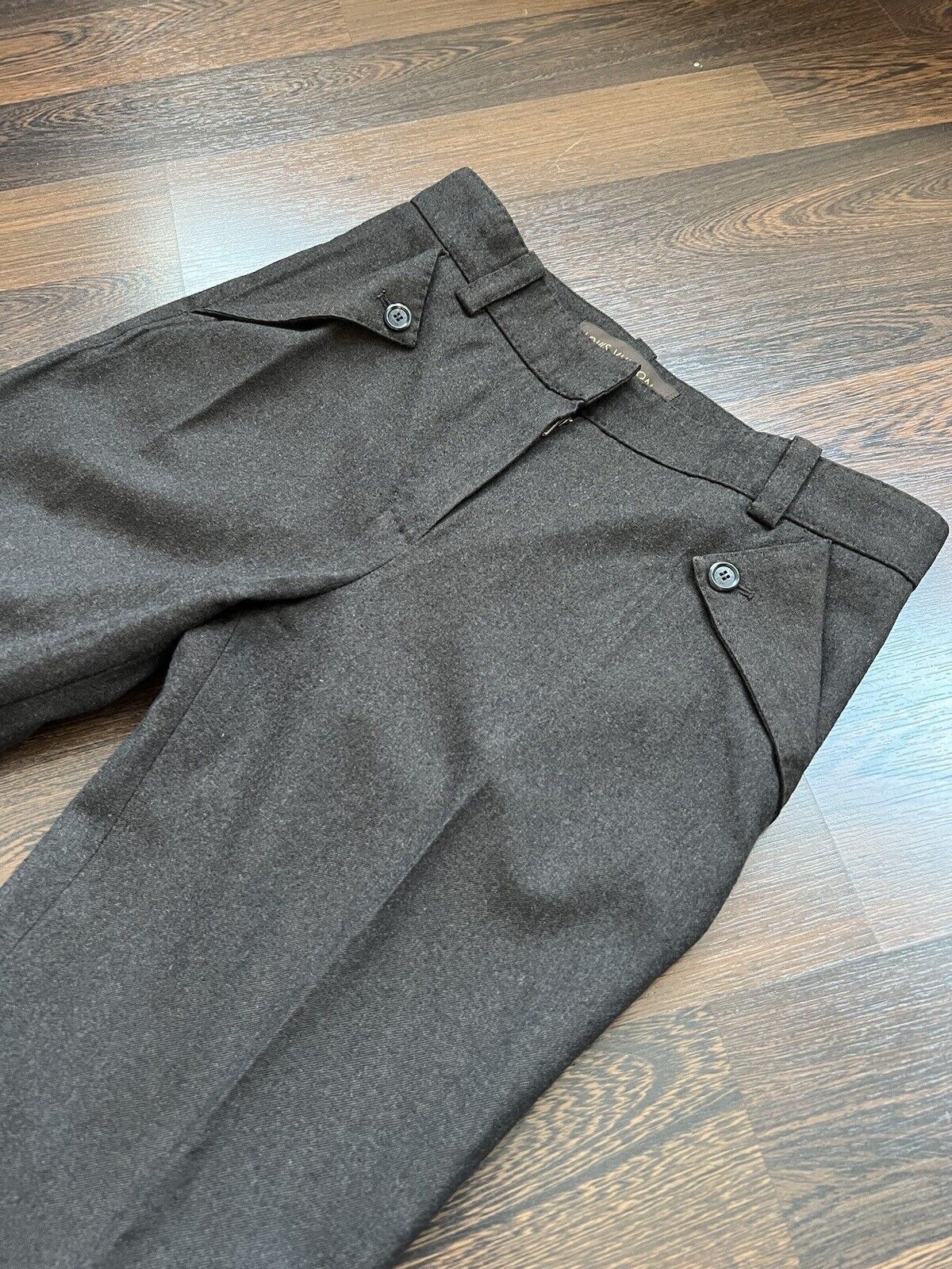 Louis Vuitton Louis Vuitton Pants Trousers Womens Wool Brown Size 36/XS Size 27" / US 4 / IT 40 - 11 Thumbnail