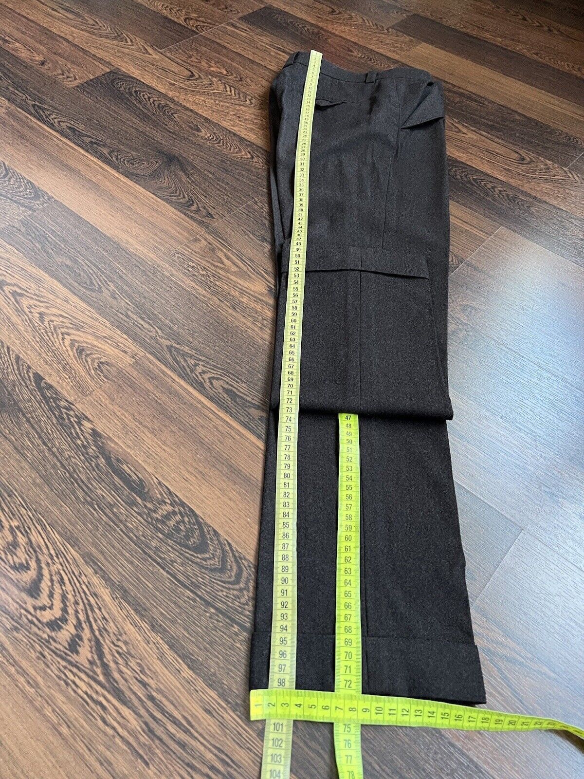 Louis Vuitton Louis Vuitton Pants Trousers Womens Wool Brown Size 36/XS Size 27" / US 4 / IT 40 - 9 Thumbnail