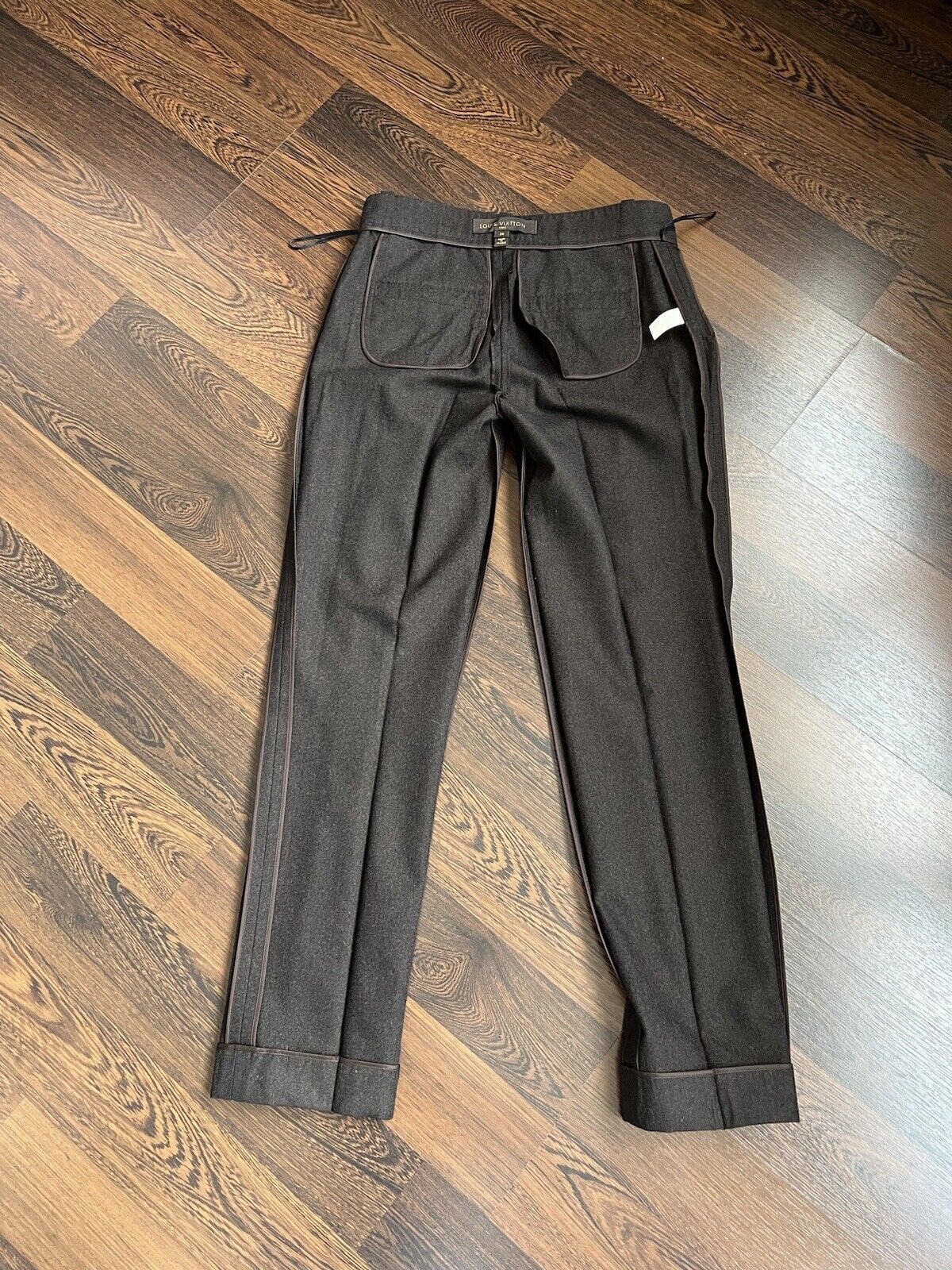 Louis Vuitton Louis Vuitton Pants Trousers Womens Wool Brown Size 36/XS Size 27" / US 4 / IT 40 - 6 Thumbnail