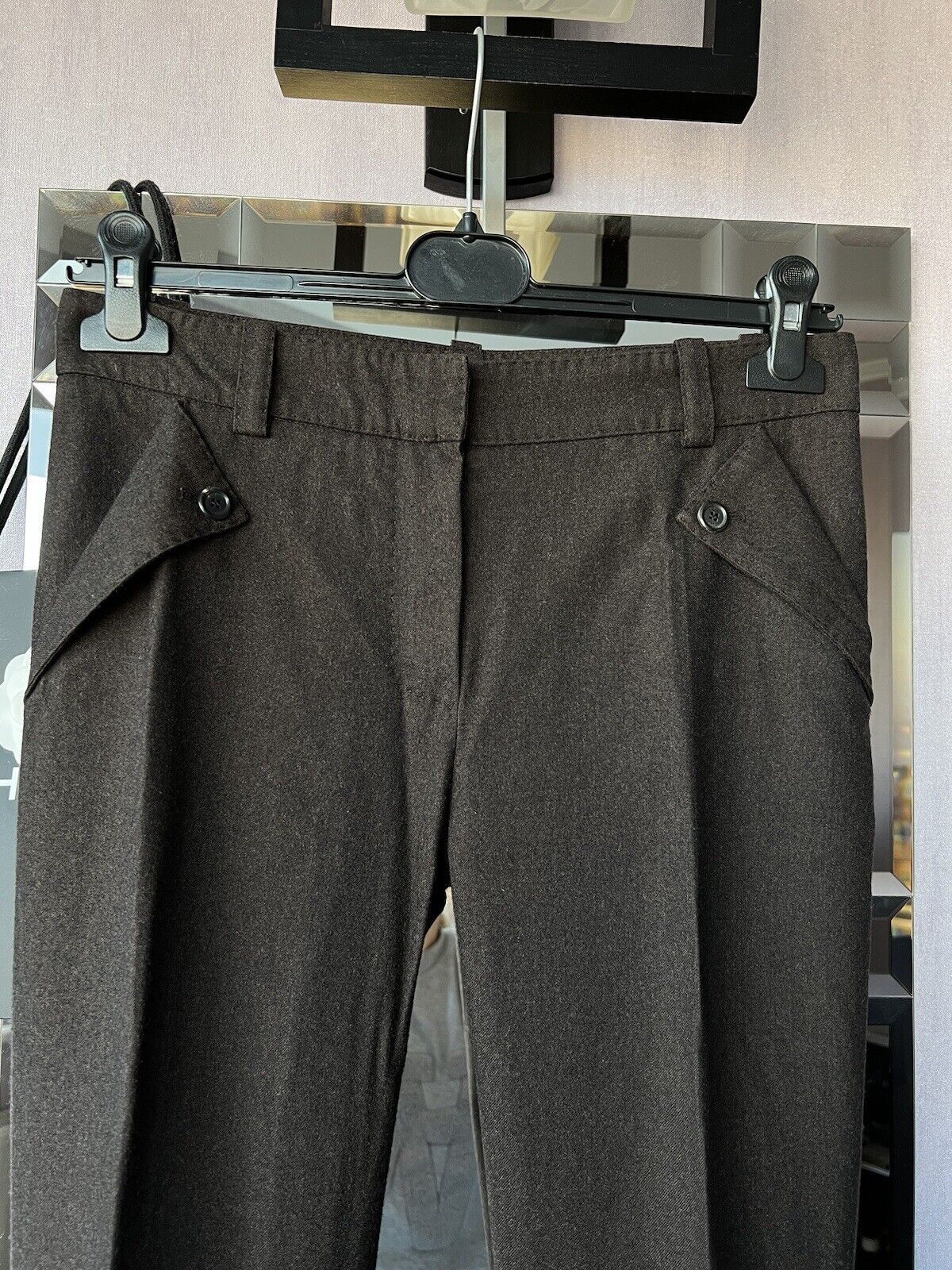 Louis Vuitton Louis Vuitton Pants Trousers Womens Wool Brown Size 36/XS Size 27" / US 4 / IT 40 - 3 Thumbnail
