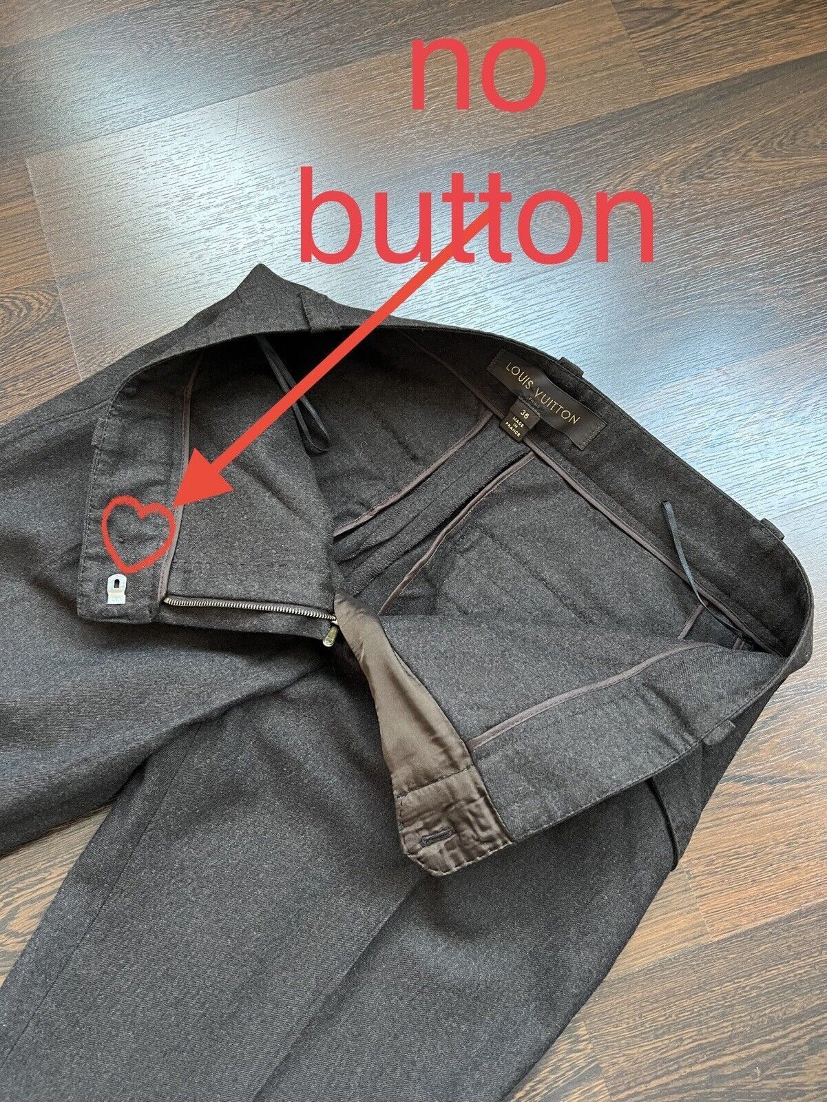 Louis Vuitton Louis Vuitton Pants Trousers Womens Wool Brown Size 36/XS Size 27" / US 4 / IT 40 - 15 Thumbnail