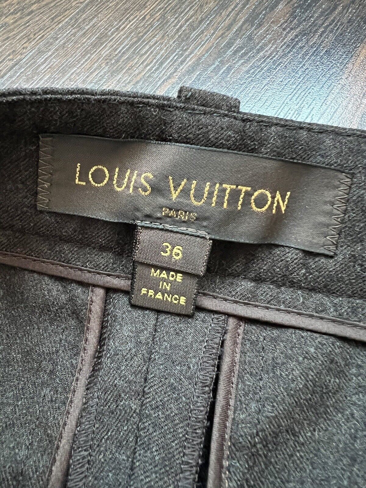 Louis Vuitton Louis Vuitton Pants Trousers Womens Wool Brown Size 36/XS Size 27" / US 4 / IT 40 - 16 Thumbnail