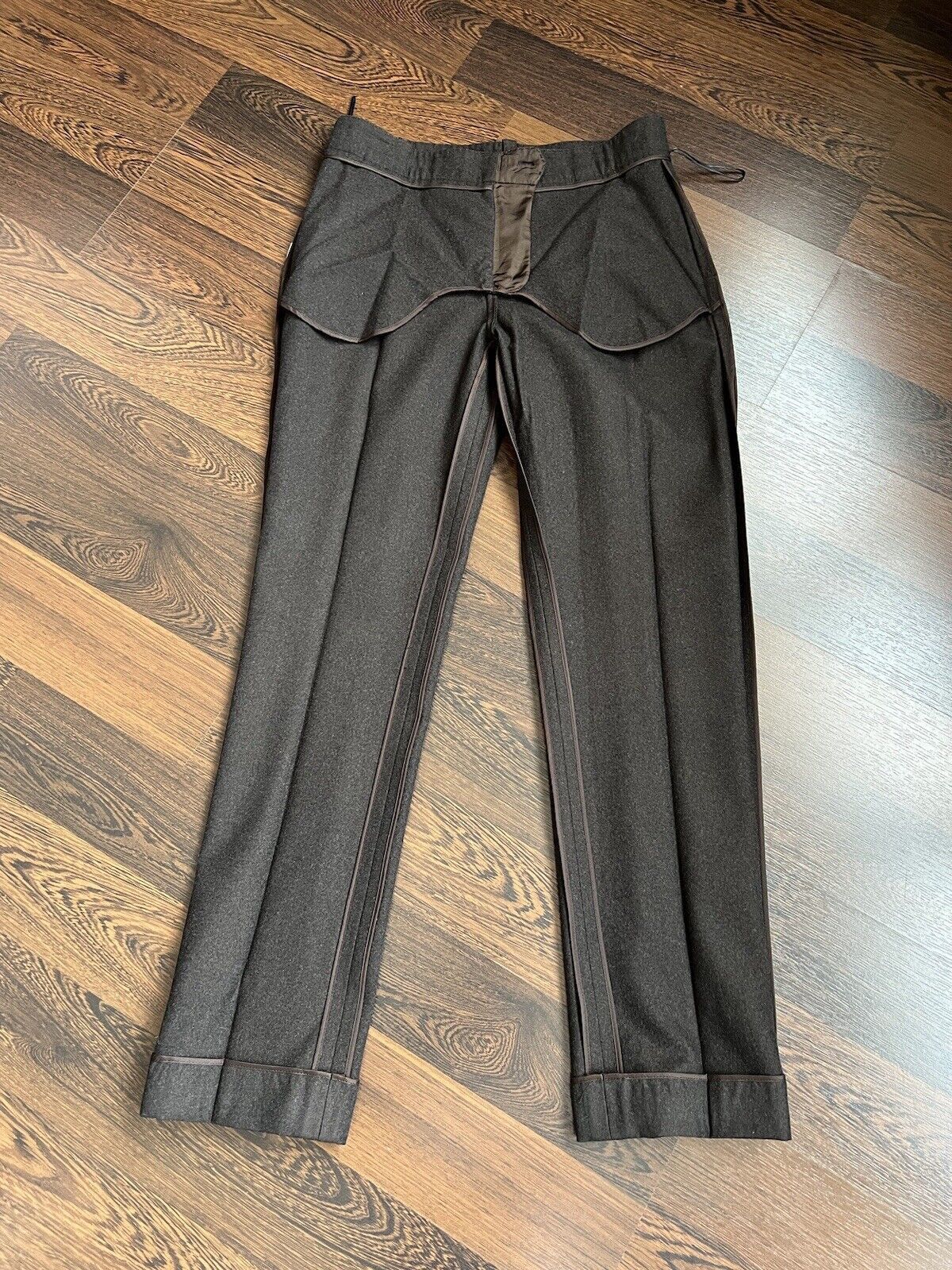 Louis Vuitton Louis Vuitton Pants Trousers Womens Wool Brown Size 36/XS Size 27" / US 4 / IT 40 - 5 Thumbnail
