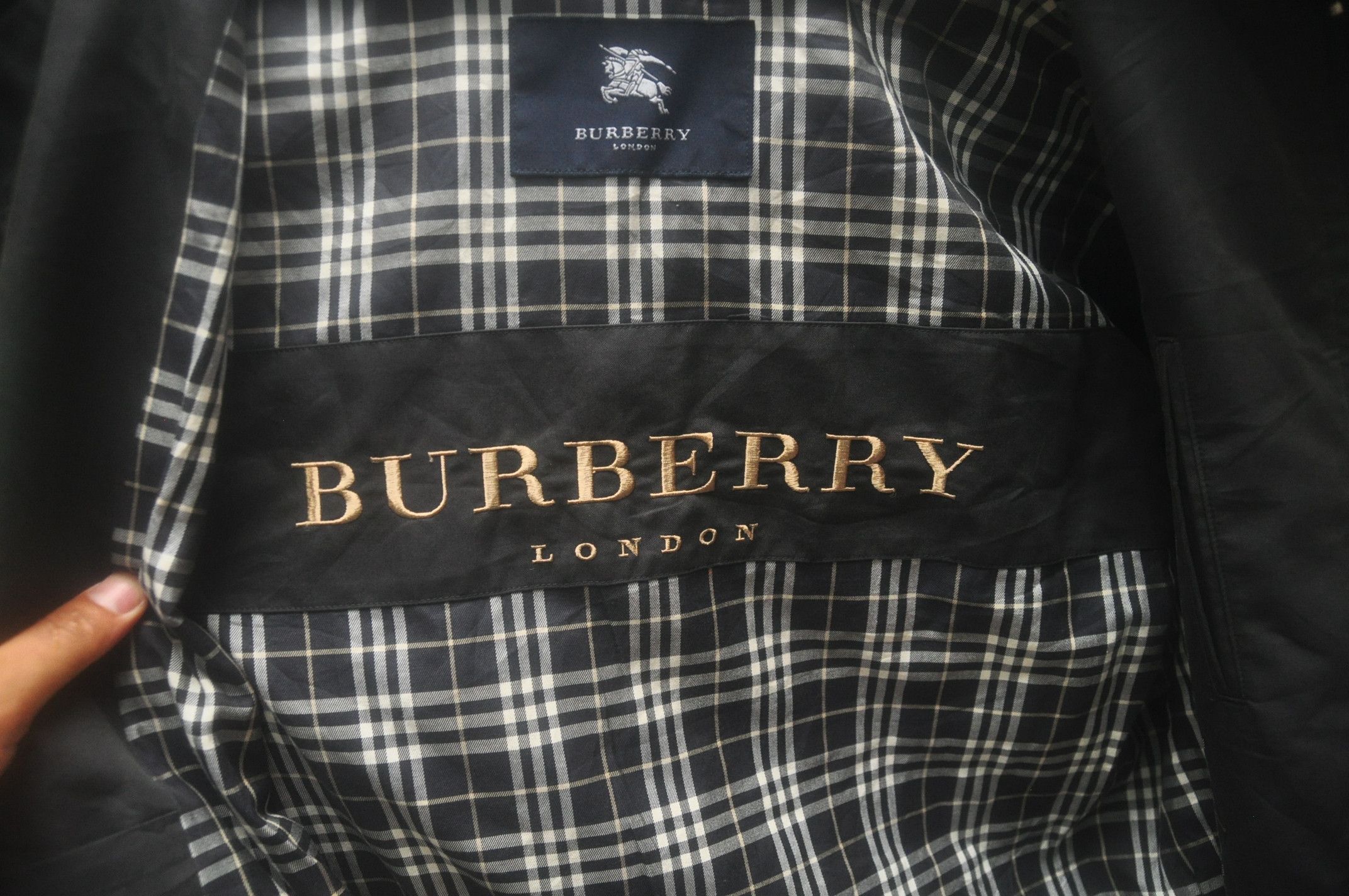 Burberry × Japanese Brand Vintage Burberrys Travis Scott Fashion Style Long Jacket Size US L / EU 52-54 / 3 - 6 Thumbnail