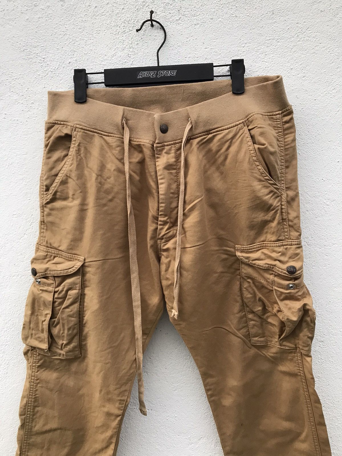 Lee × Vintage LEE Drawstring Cargo Pants Size US 33 - 4 Thumbnail