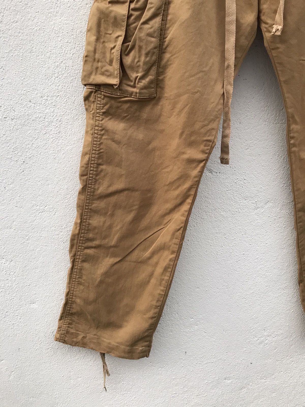 Lee × Vintage LEE Drawstring Cargo Pants Size US 33 - 2 Thumbnail
