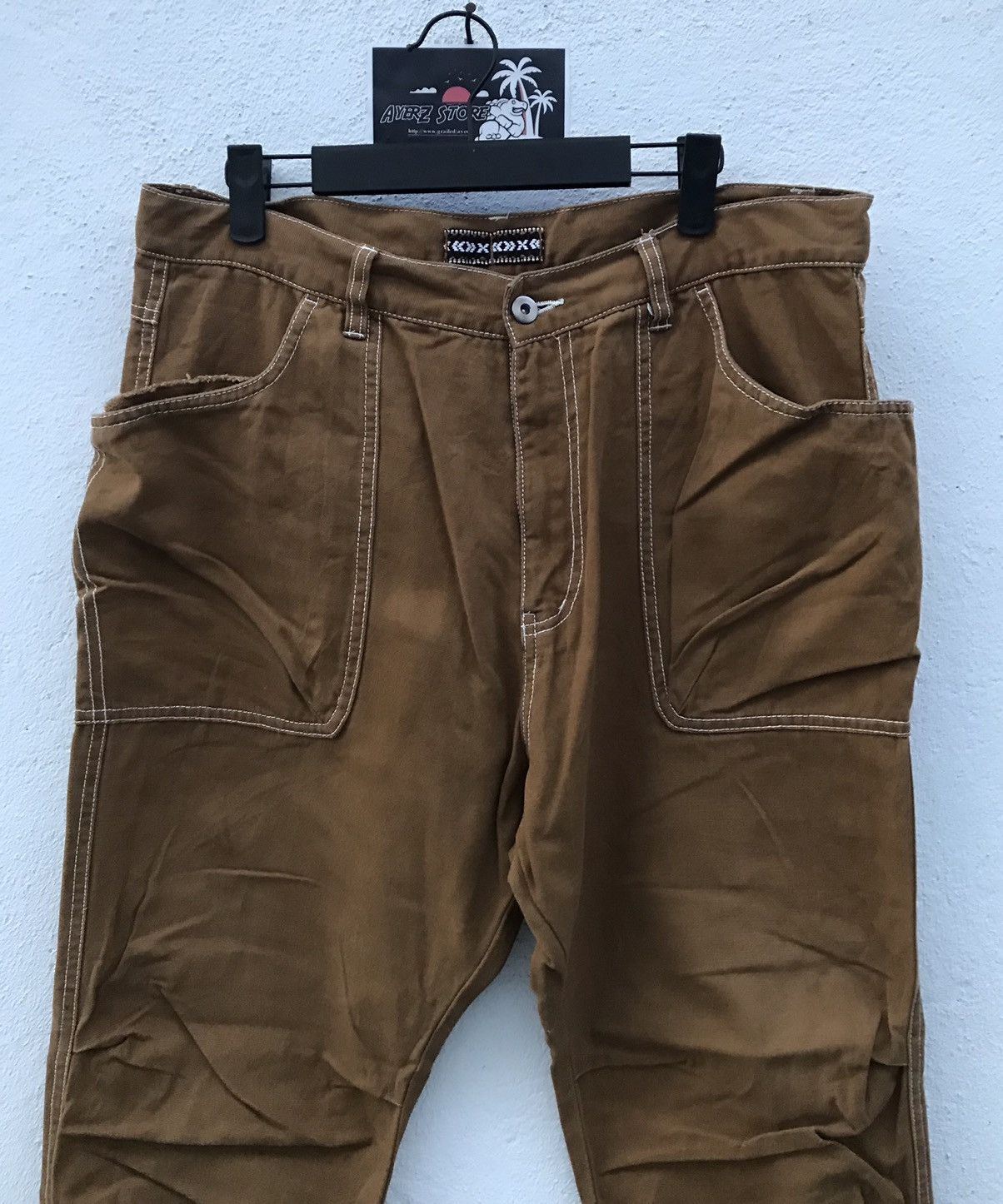 Japanese Brand Japanese Brand Side Pocket Baker Pants Size US 34 / EU 50 - 2 Thumbnail