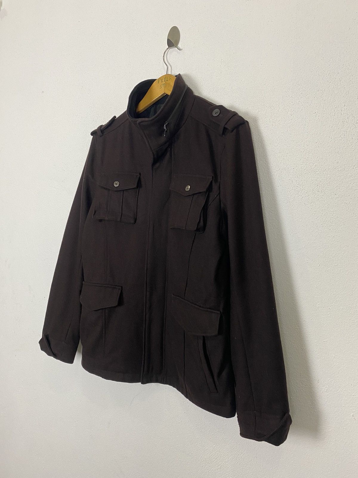 Japanese Brand KLEIN PLUS HOMME MULTIPOCKET JACKET WOOL FABRIC Size US M / EU 48-50 / 2 - 3 Thumbnail