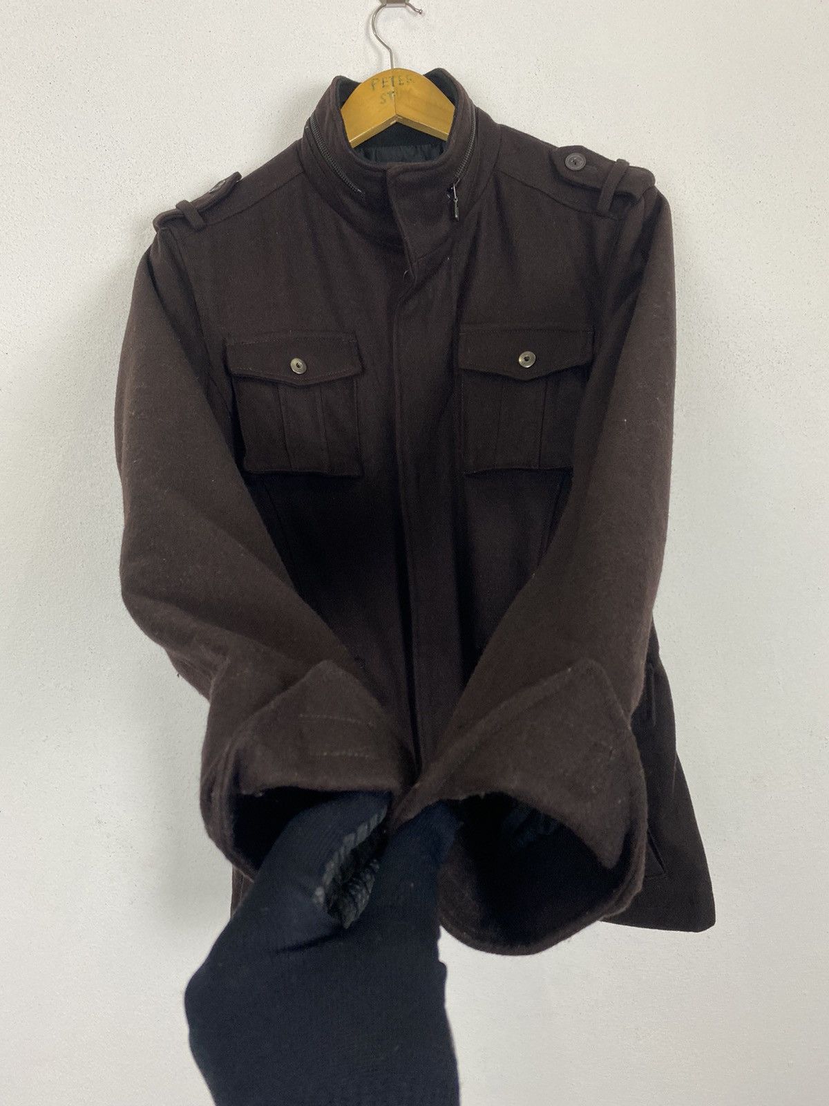 Japanese Brand KLEIN PLUS HOMME MULTIPOCKET JACKET WOOL FABRIC Size US M / EU 48-50 / 2 - 8 Thumbnail