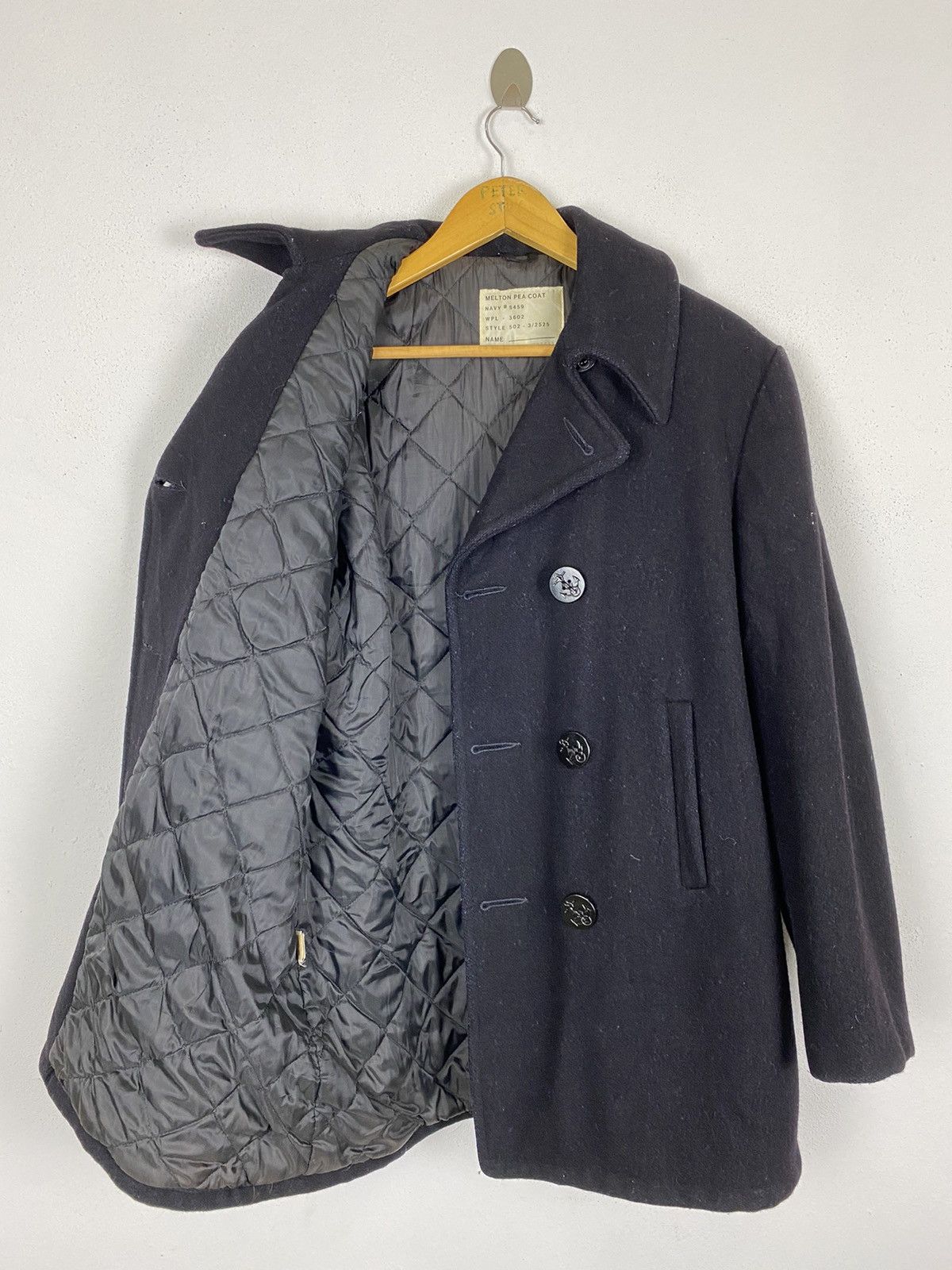 Vintage VINTAGE MELTON NAVY PEA COAT Size US M / EU 48-50 / 2 - 3 Thumbnail