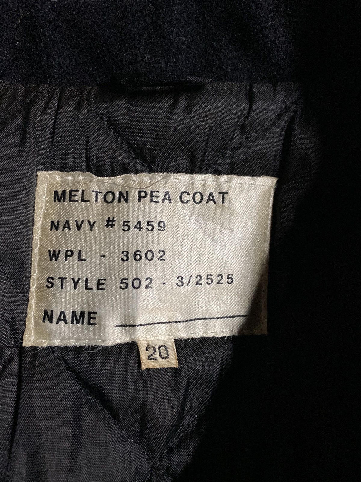 Vintage VINTAGE MELTON NAVY PEA COAT Size US M / EU 48-50 / 2 - 6 Thumbnail