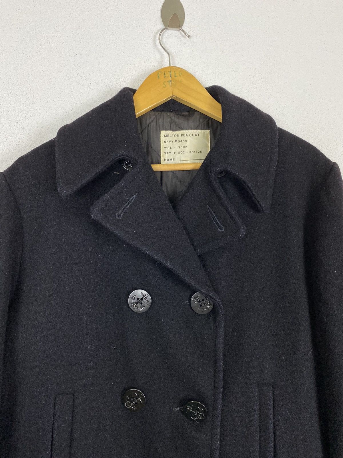 Vintage VINTAGE MELTON NAVY PEA COAT Size US M / EU 48-50 / 2 - 5 Thumbnail