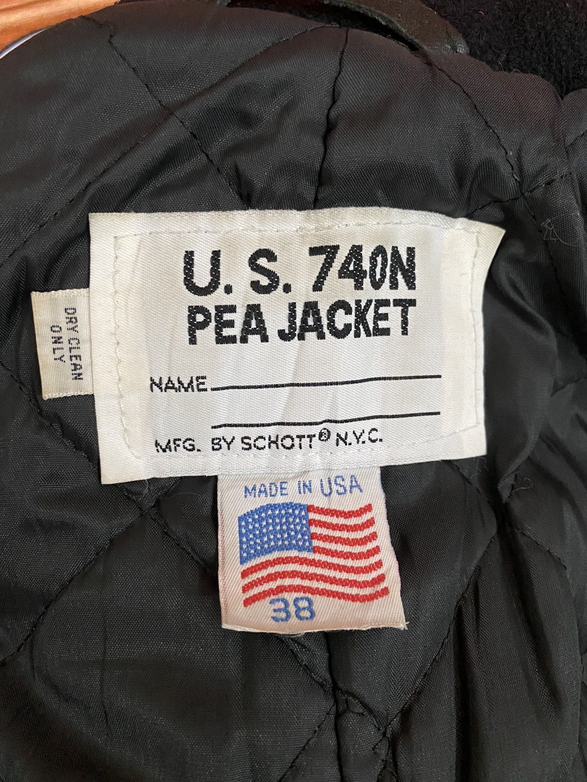 Schott × Vintage Vintage Schott US 740N Pea Coat Size US M / EU 48-50 / 2 - 11 Thumbnail