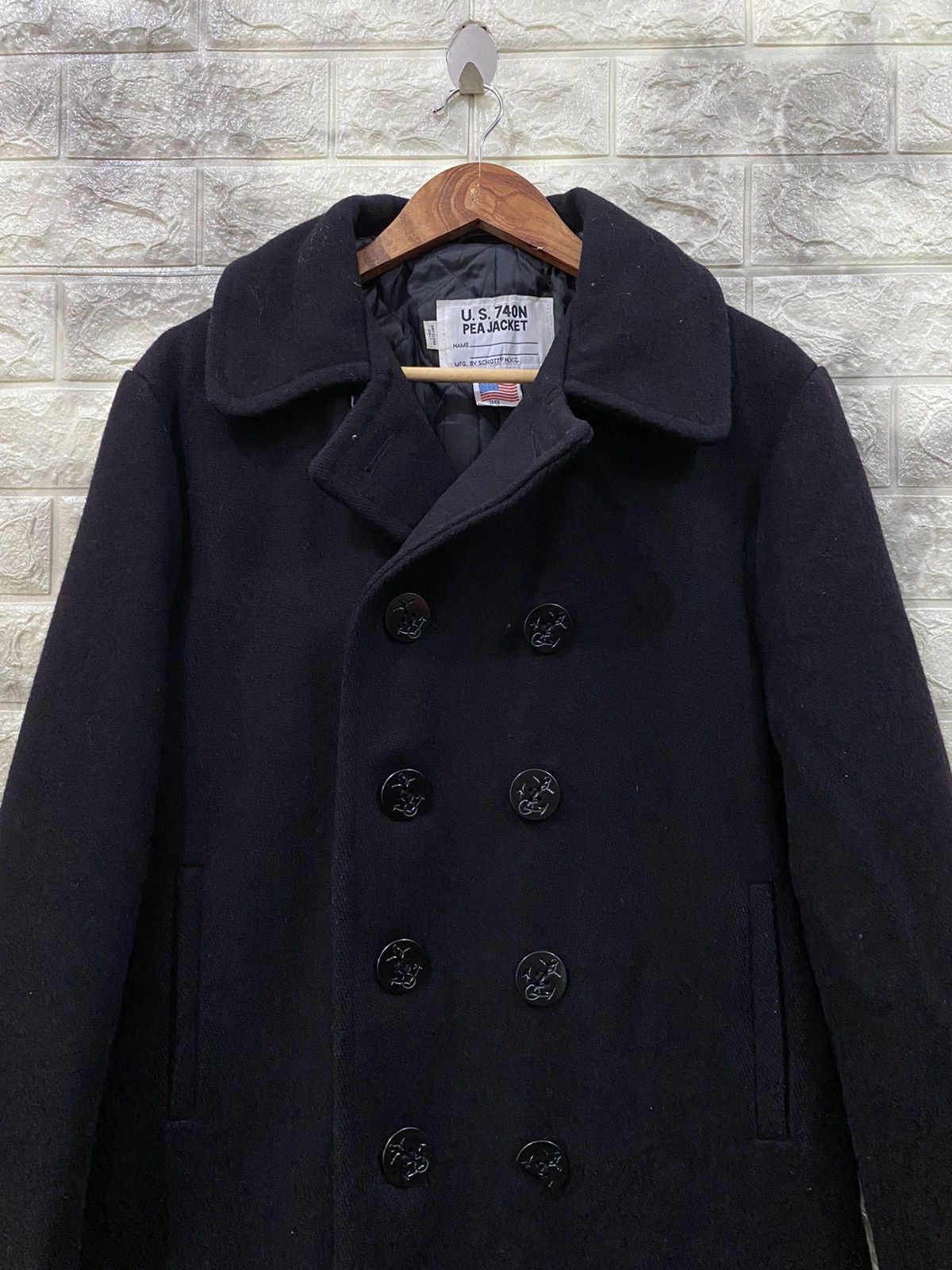 Schott × Vintage Vintage Schott US 740N Pea Coat Size US M / EU 48-50 / 2 - 5 Thumbnail
