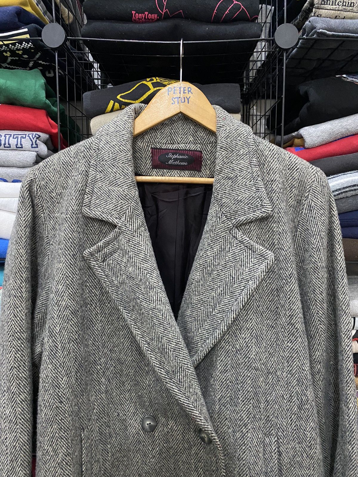 Designer × Vintage VINTAGE STEPHANIE MATHEWS MADE USA WOOL COAT Size US M / EU 48-50 / 2 - 3 Thumbnail