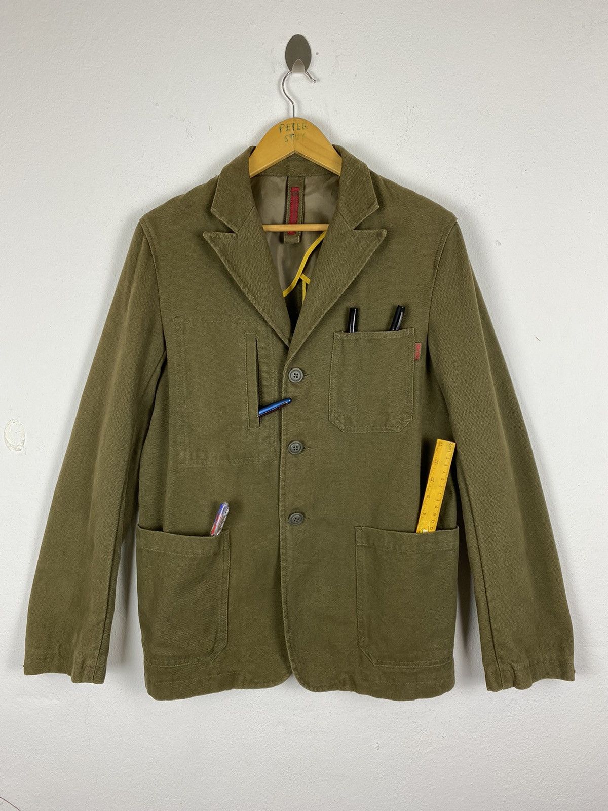 Japanese Brand 🔥291295 HOMME WORKER CHORE JACKET Size US M / EU 48-50 / 2 - 3 Thumbnail