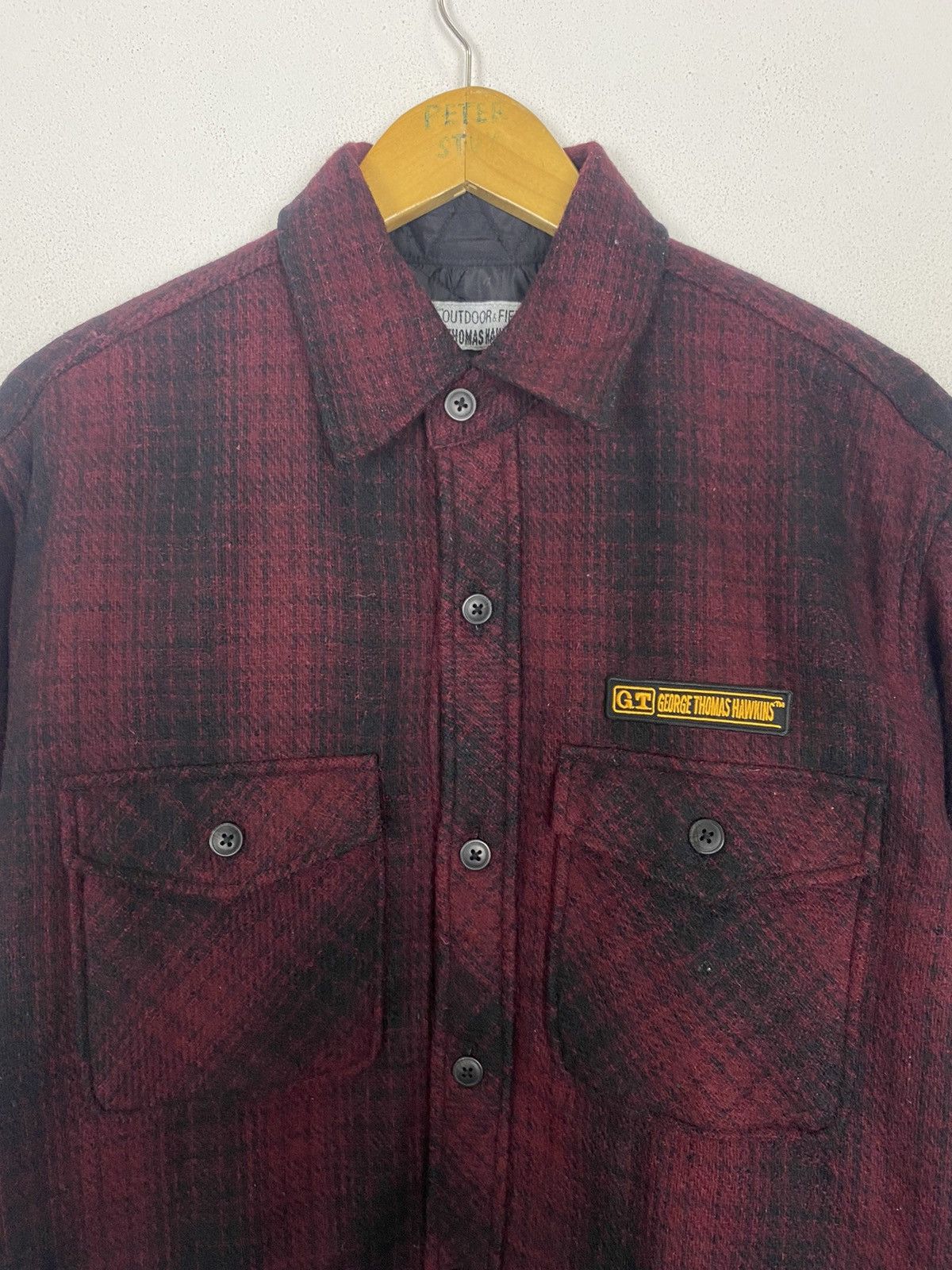 Flannel × Japanese Brand GEORGE THOMAS HAWKINS FLANNEL WOOL JACKET -GK125 Size US M / EU 48-50 / 2 - 5 Thumbnail