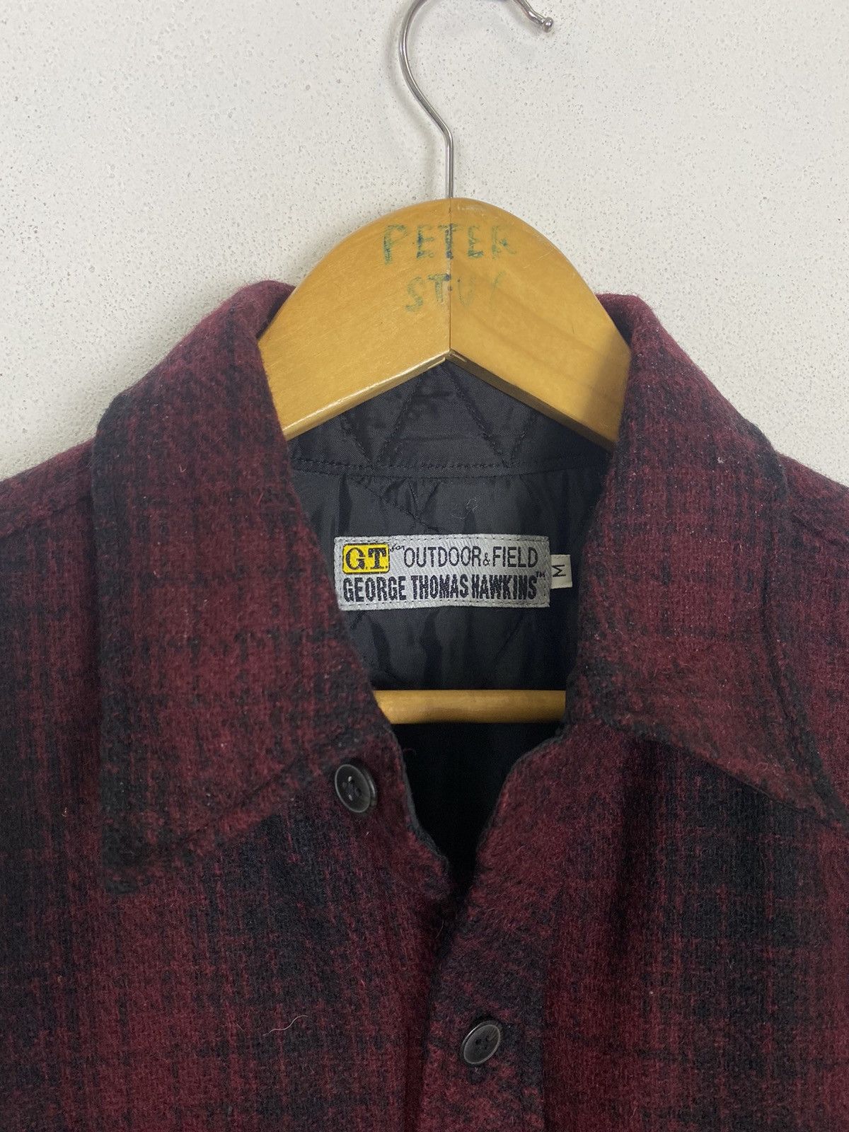 Flannel × Japanese Brand GEORGE THOMAS HAWKINS FLANNEL WOOL JACKET -GK125 Size US M / EU 48-50 / 2 - 7 Thumbnail