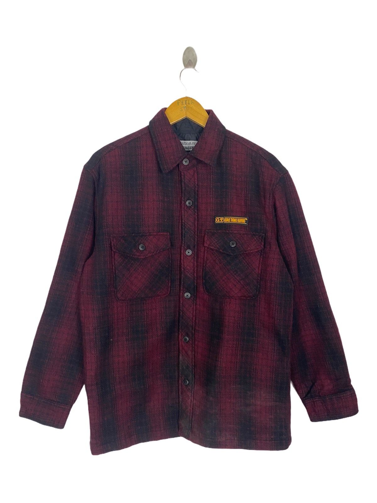 Flannel × Japanese Brand GEORGE THOMAS HAWKINS FLANNEL WOOL JACKET -GK125 Size US M / EU 48-50 / 2 - 1 Thumbnail