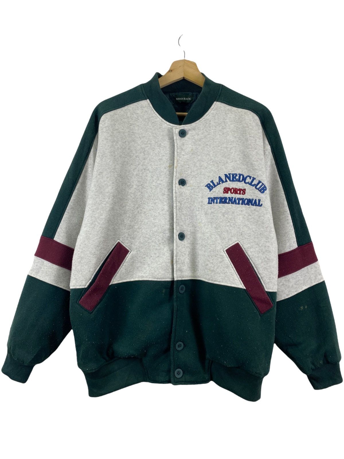 Sports Specialties × Vintage Vintage Moss back Blaned club sport international jacket Size US M / EU 48-50 / 2 - 1 Thumbnail
