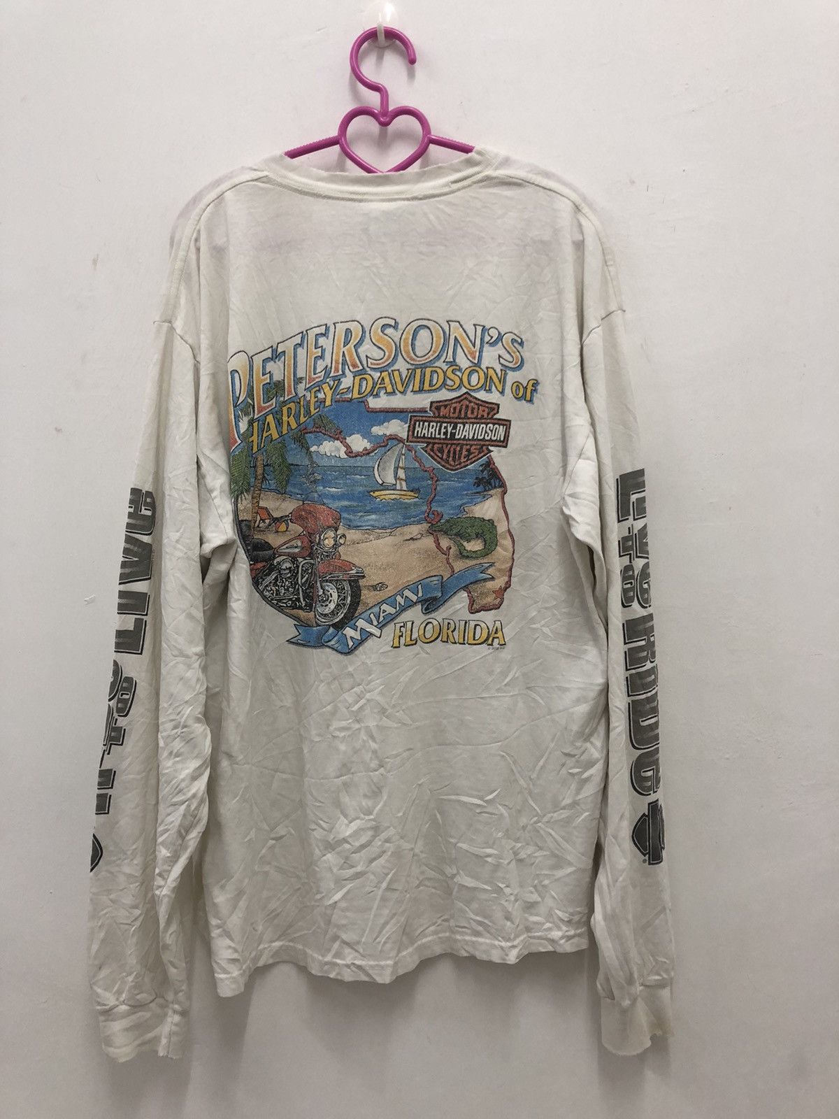 Harley Davidson Vintage HARLEY DAVIDSON Motorcycle Spell Out Tee Size US L / EU 52-54 / 3 - 7 Thumbnail