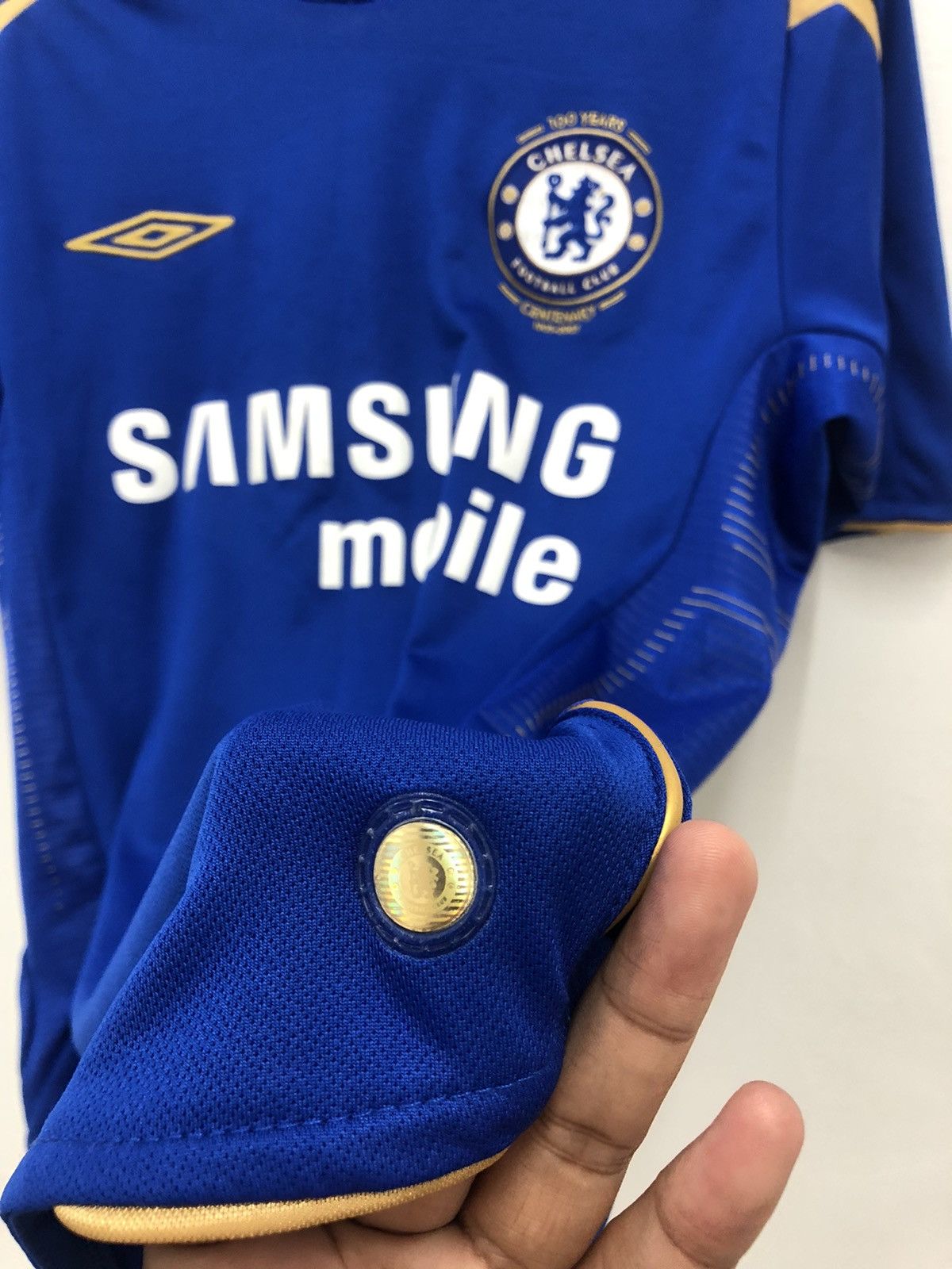 Chelsea Soccer 2005-06 CHELSEA Centenary Home ARJEN ROBBEN #16 Jersey EPL Size US S / EU 44-46 / 1 - 4 Thumbnail