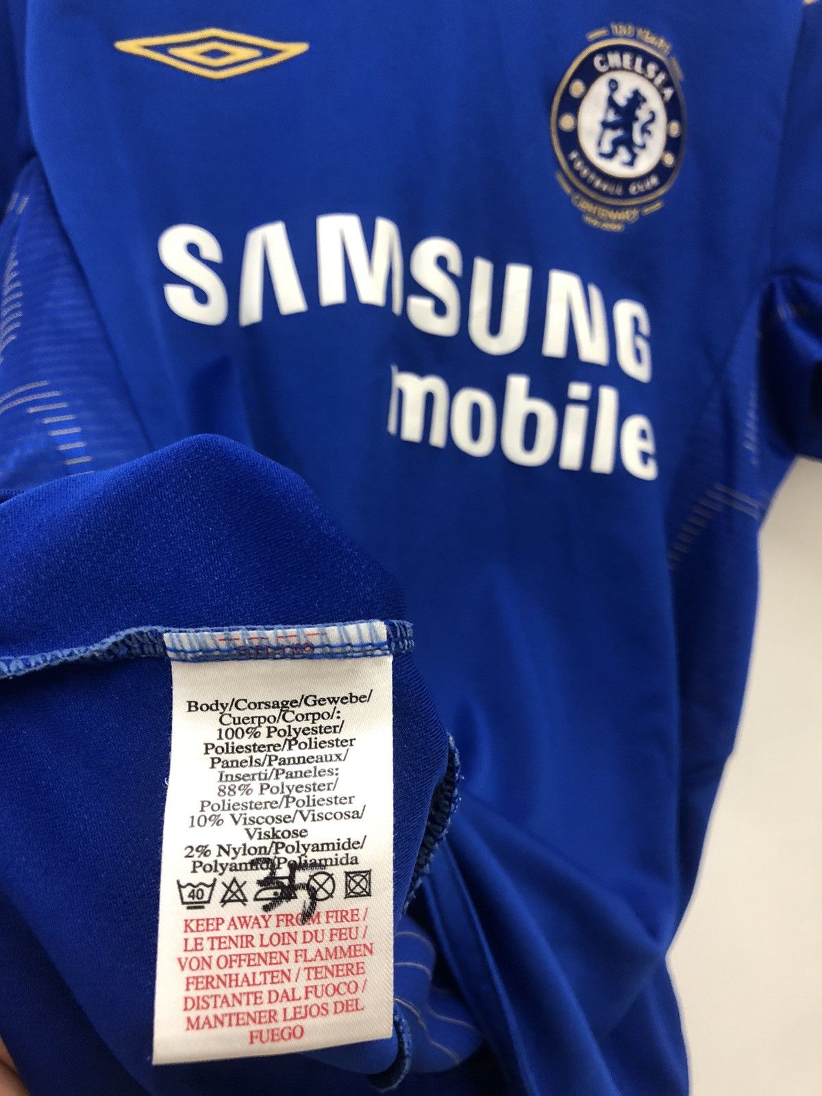 Chelsea Soccer 2005-06 CHELSEA Centenary Home ARJEN ROBBEN #16 Jersey EPL Size US S / EU 44-46 / 1 - 5 Thumbnail