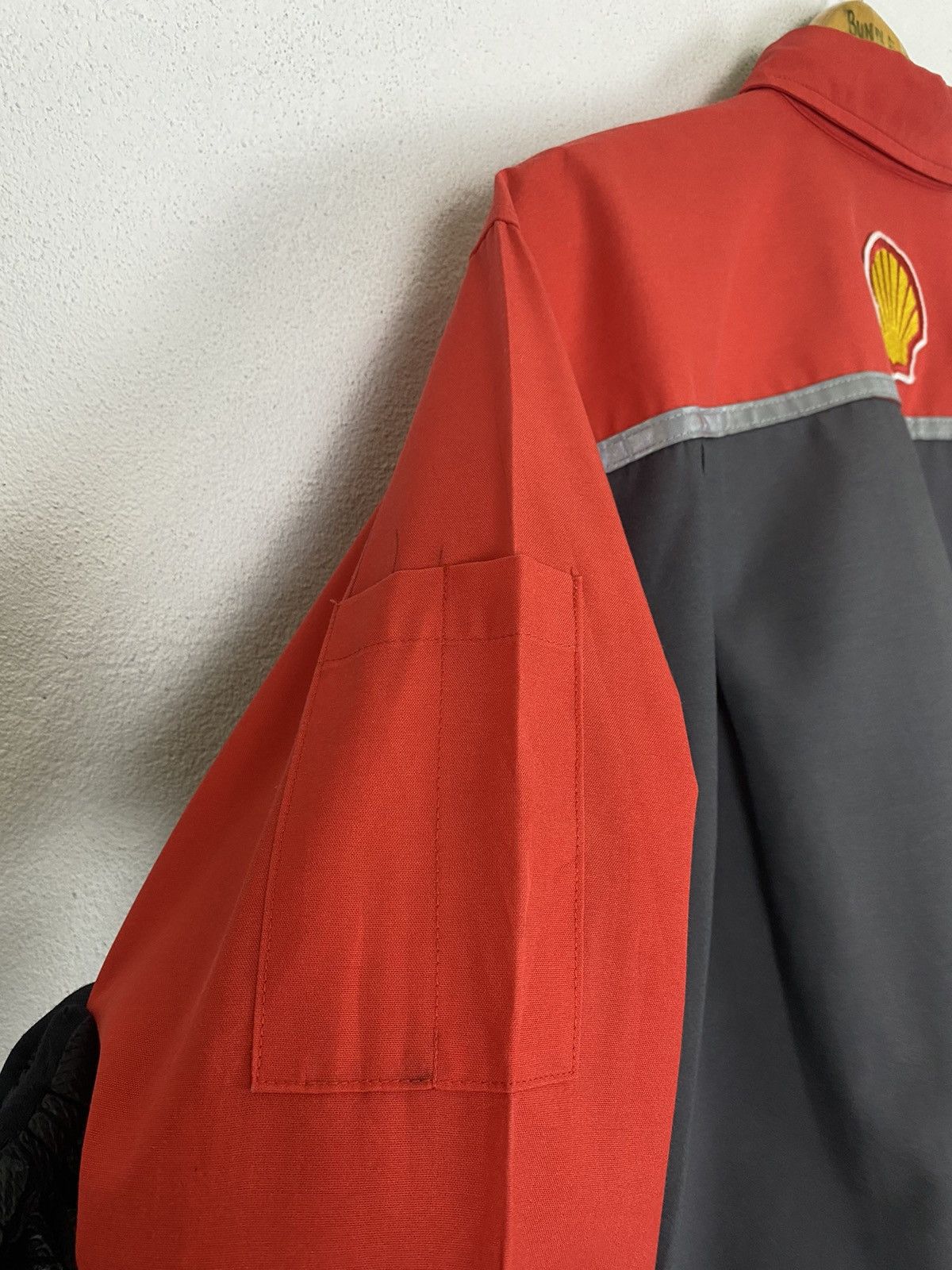 Ferrari × Vintage VINTAGE SHELL HELIX x FERRARI WORKER SHIRT-GK123 Size US L / EU 52-54 / 3 - 9 Thumbnail