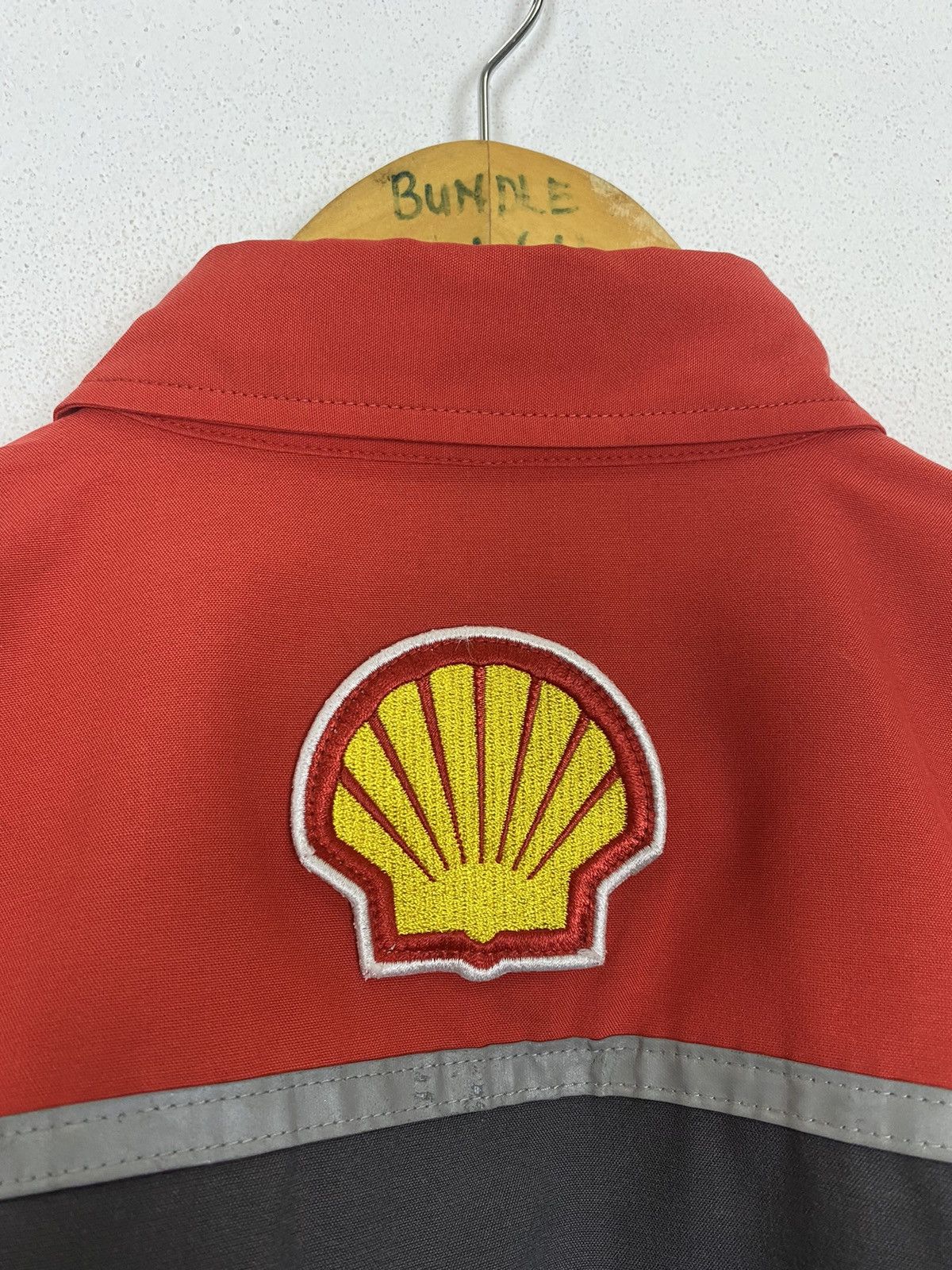 Ferrari × Vintage VINTAGE SHELL HELIX x FERRARI WORKER SHIRT-GK123 Size US L / EU 52-54 / 3 - 8 Thumbnail