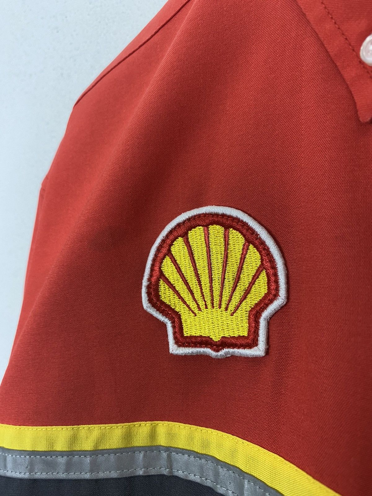 Ferrari × Vintage VINTAGE SHELL HELIX x FERRARI WORKER SHIRT-GK123 Size US L / EU 52-54 / 3 - 7 Thumbnail