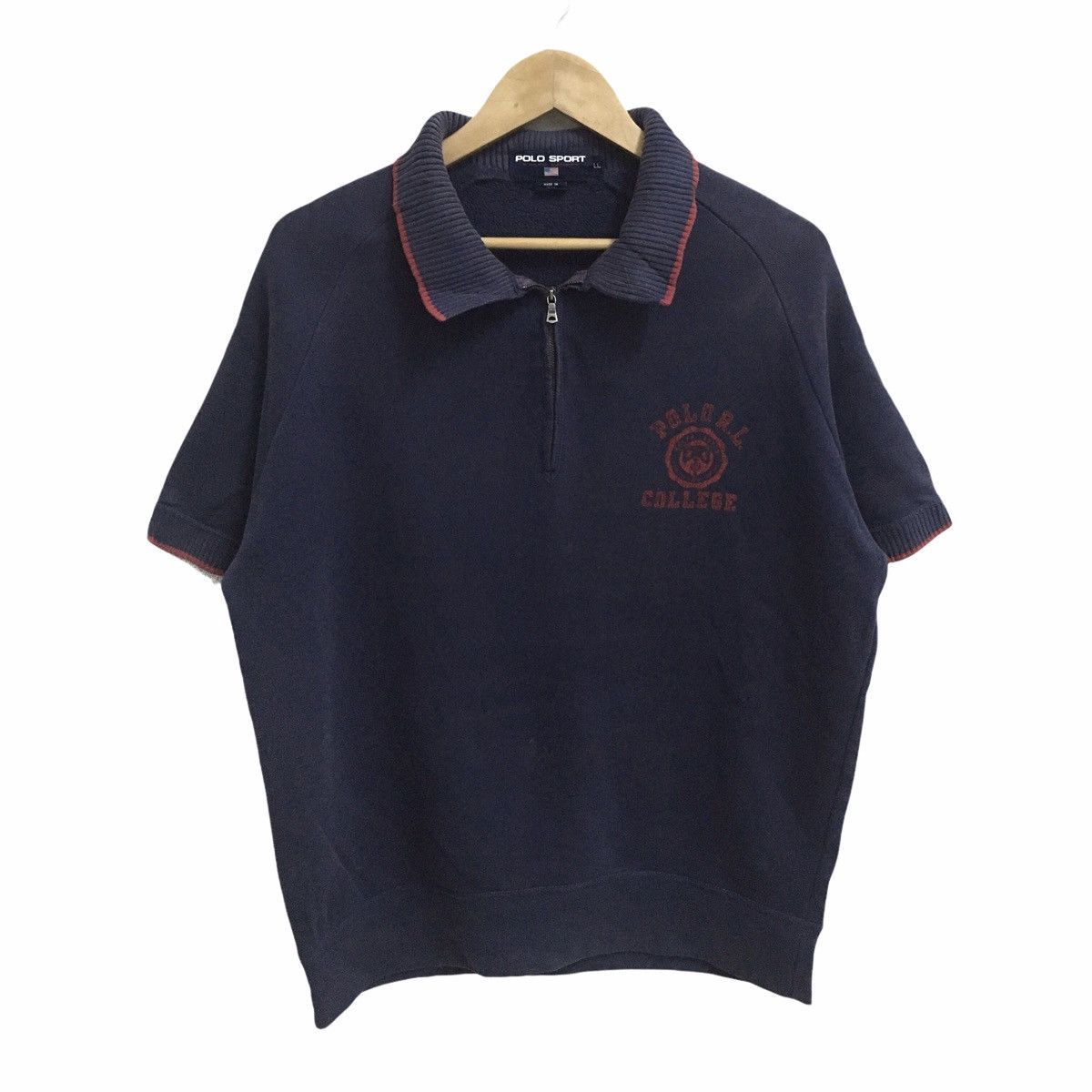 Polo Ralph Lauren × Vintage VINTAGE POLO SPORT RALPH LAUREN SHORT SLEEVE SWEATSHIRT Size US L / EU 52-54 / 3 - 1 Thumbnail