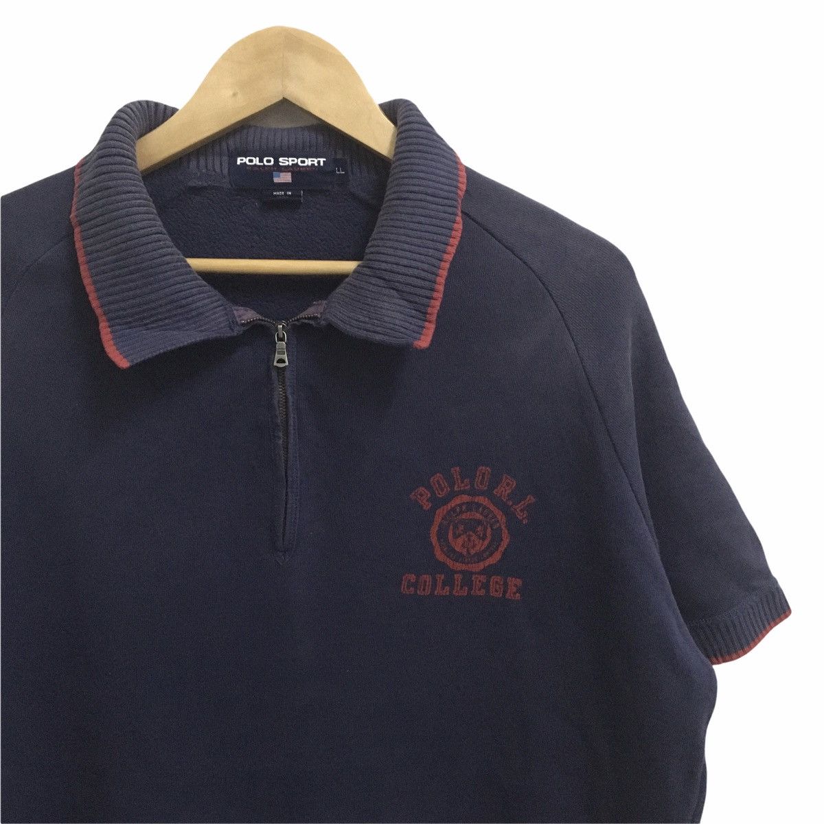 Polo Ralph Lauren × Vintage VINTAGE POLO SPORT RALPH LAUREN SHORT SLEEVE SWEATSHIRT Size US L / EU 52-54 / 3 - 3 Thumbnail